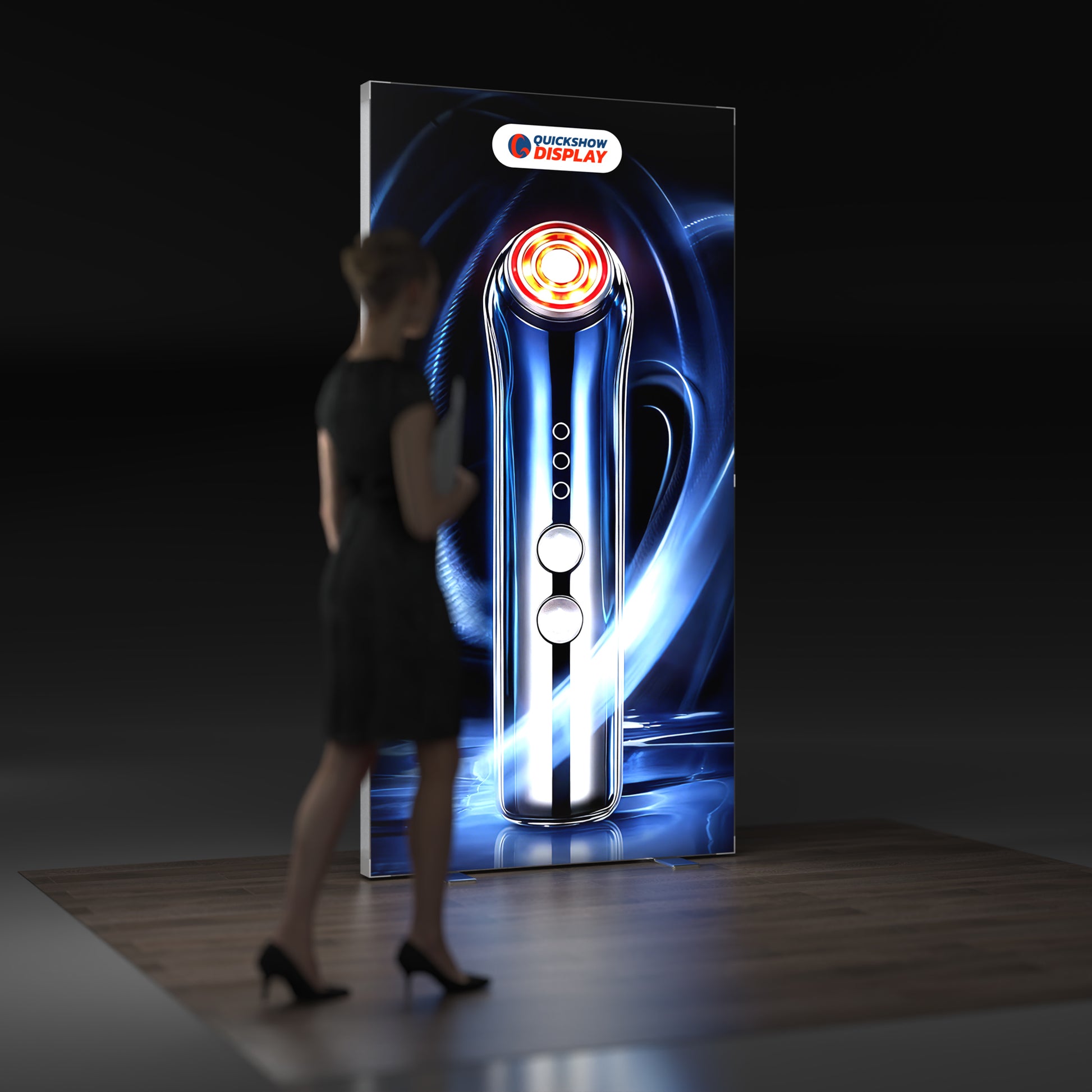 3.9x7.9ft EdgeLumi™ Collapsible SEG Lightboxes - QuickShowDisplay