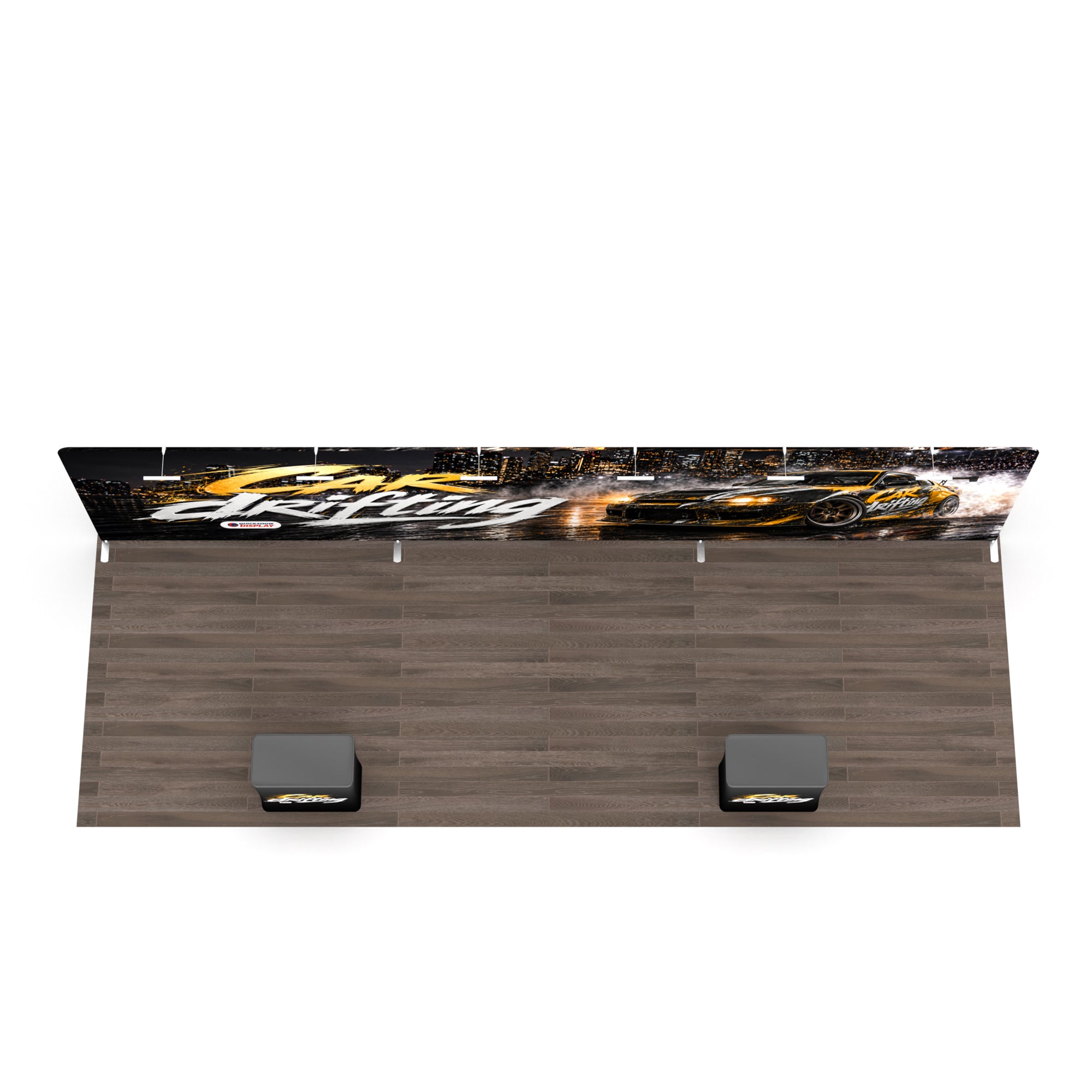30ft TenseFlex™ Booth – Straight - QuickShowDisplay