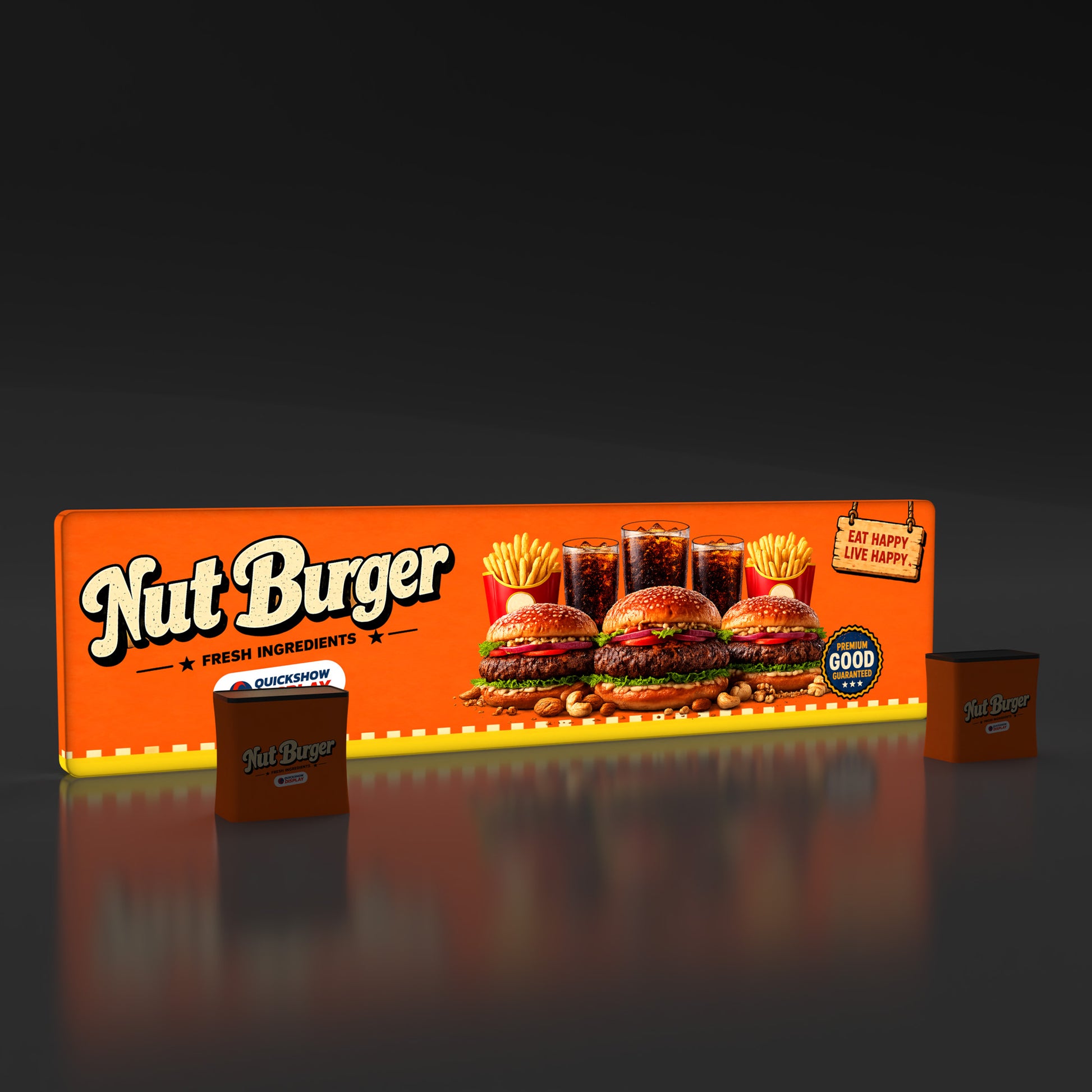 30ft TenseLight™ Booth Kit A - QuickShowDisplay