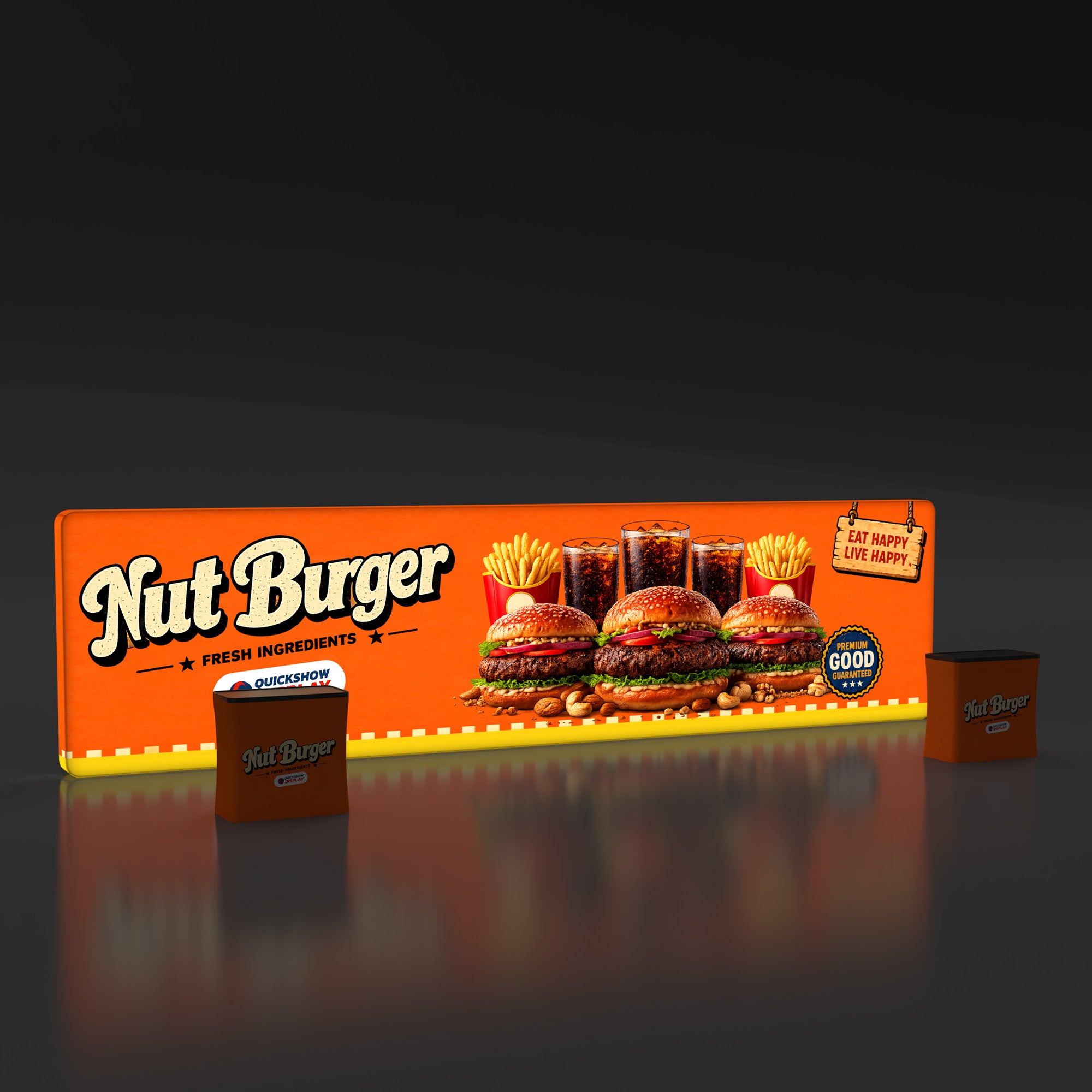 30ft TenseLight™ Booth Kit A - QuickShowDisplay
