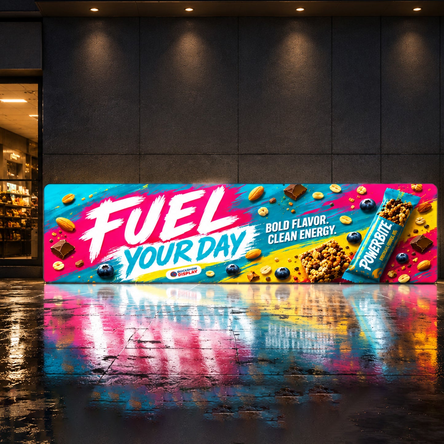 30ft TenseLight™ Backlit Backdrop with Stabilizing Feet