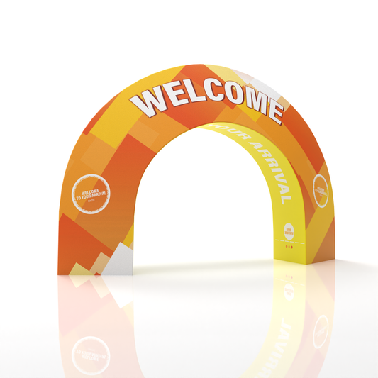 360 Brand Visibility Triangle Archway Banner Stand Display