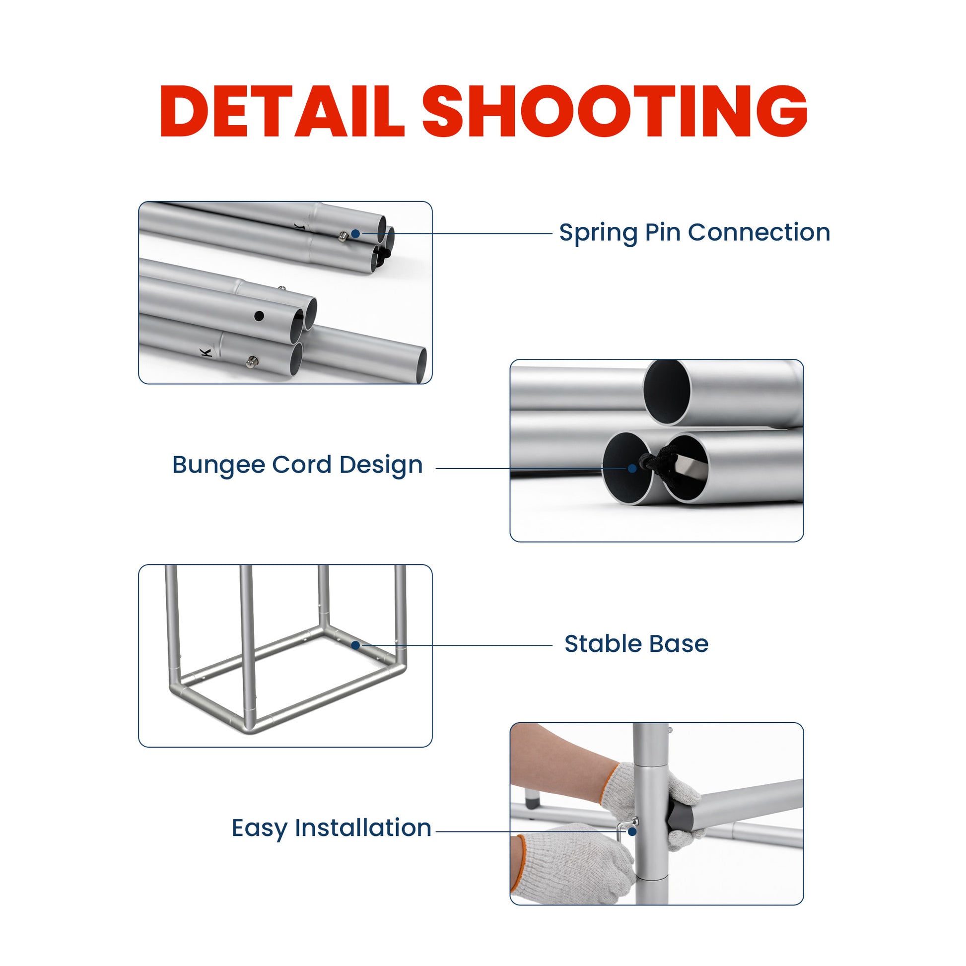 Custom 360 Brand Visibility Rectangle Trade Show Arch Display - QuickShowDisplay