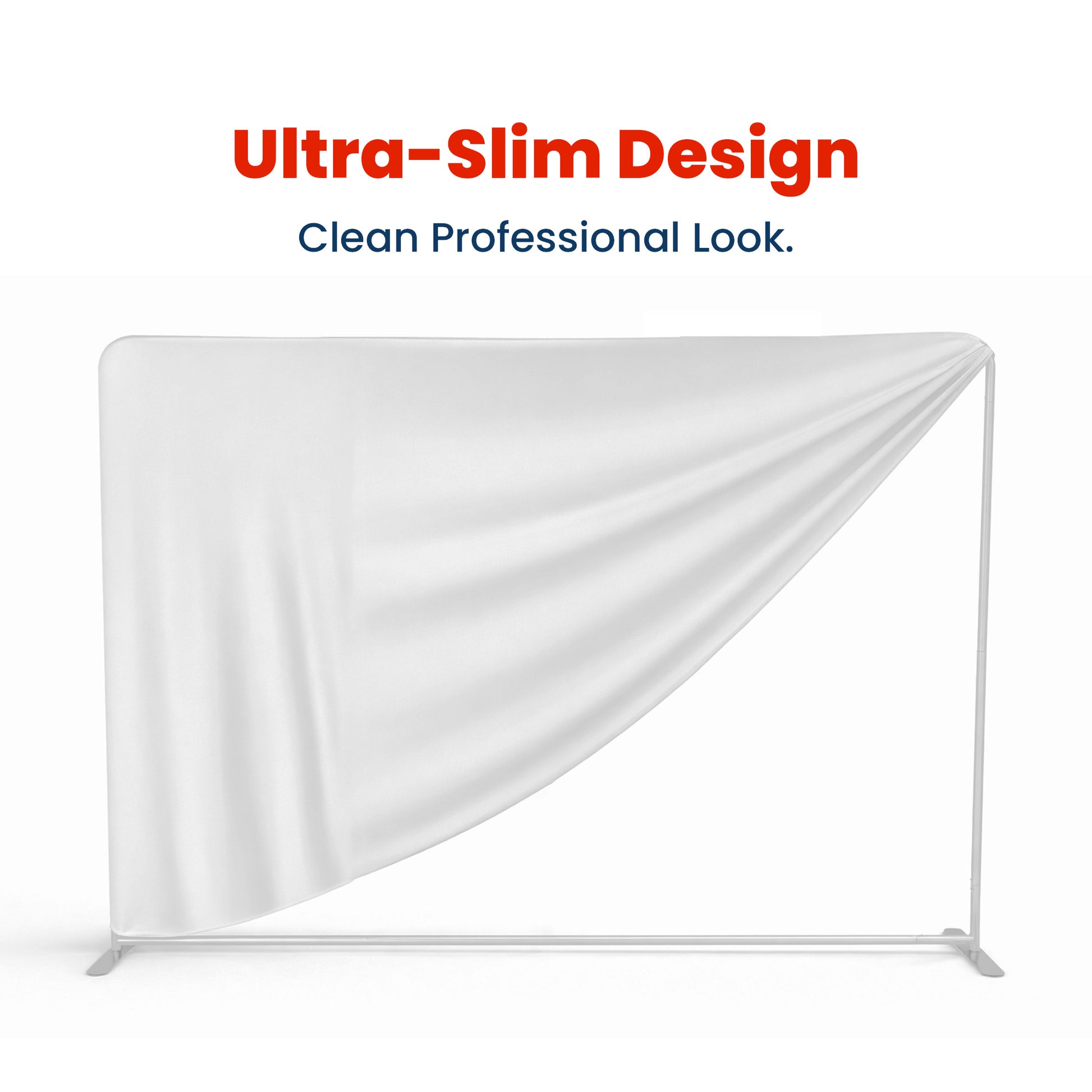 8ft TenseFlex™ PRO Booth-Straight - QuickShowDisplay