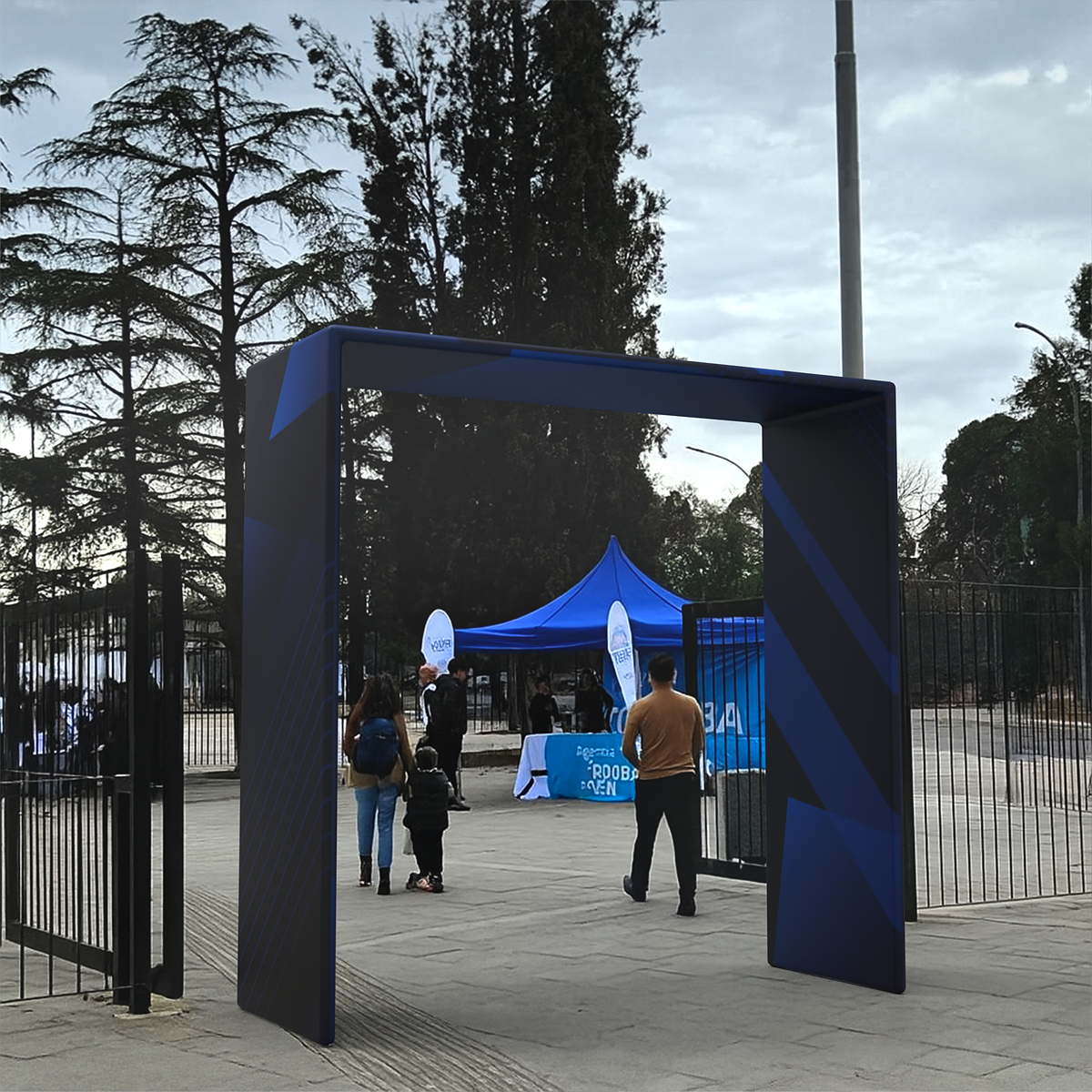 Custom Portable Square Archway Banner Stand Display