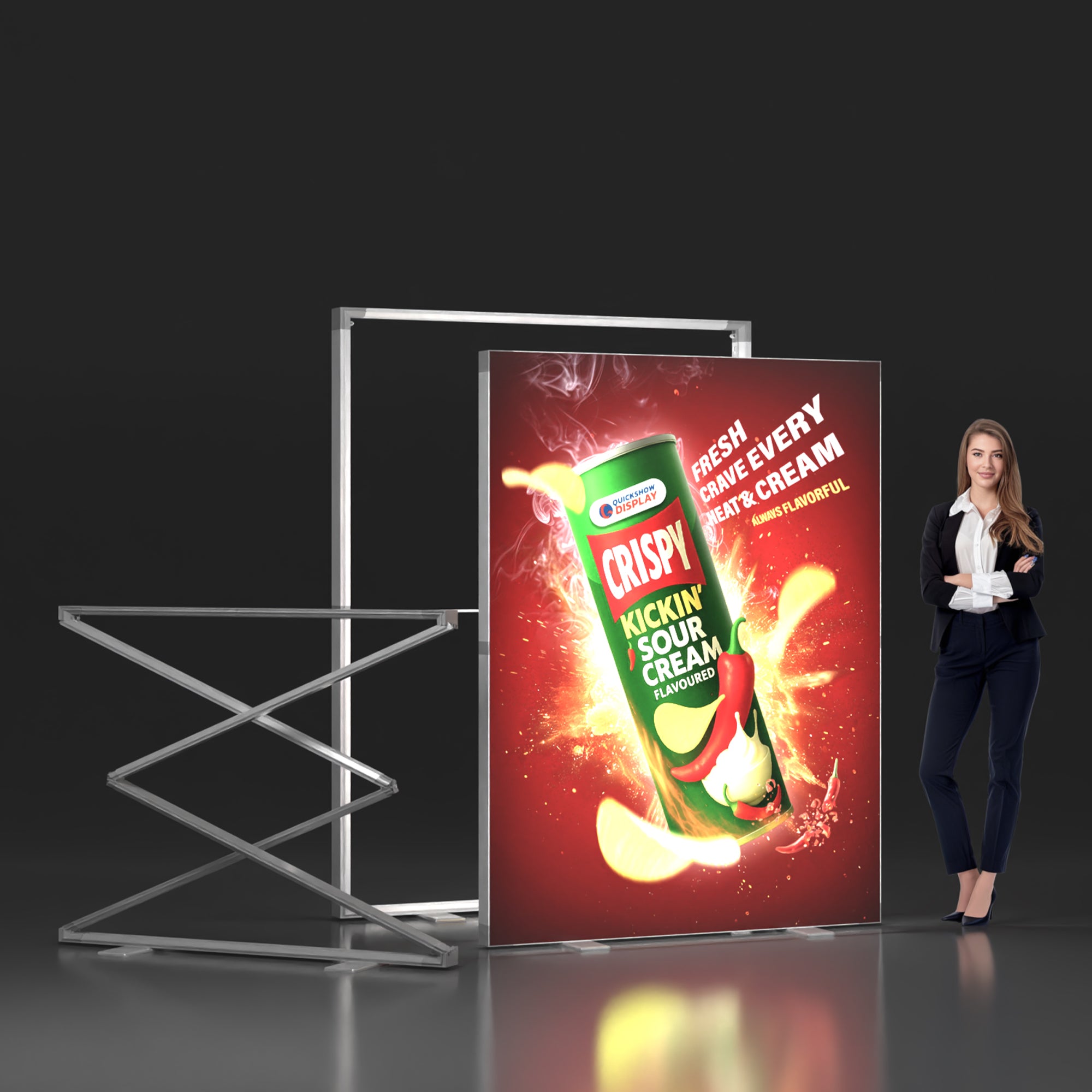 4.9x6.6ft EdgeLumi™ Collapsible SEG Lightboxes