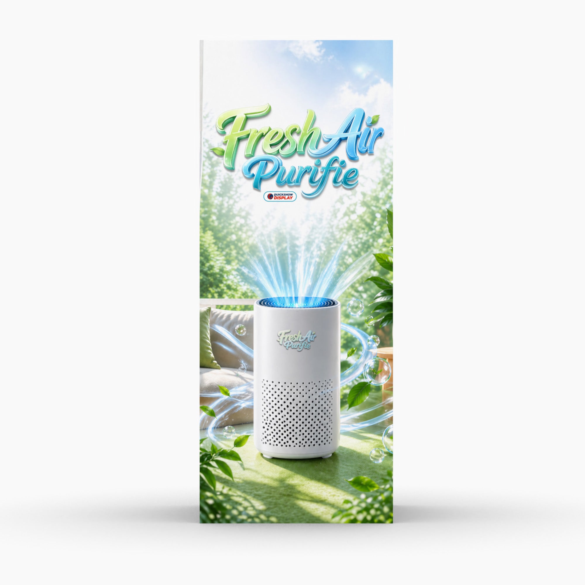 4ft Wide Square Trade Show Tower Display - QuickShowDisplay