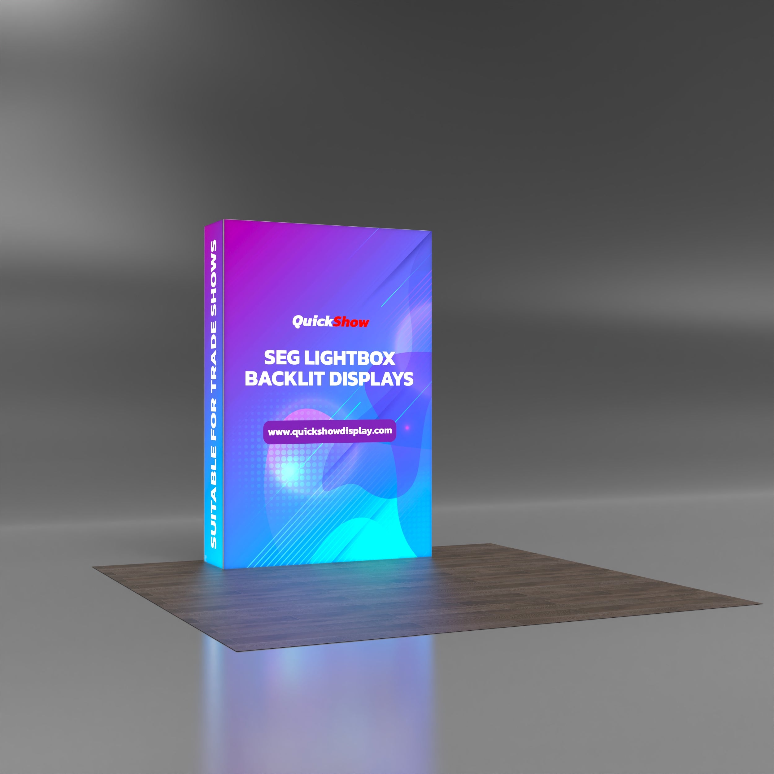 5ft SEG Pop up Backlit Display - QuickShowDisplay