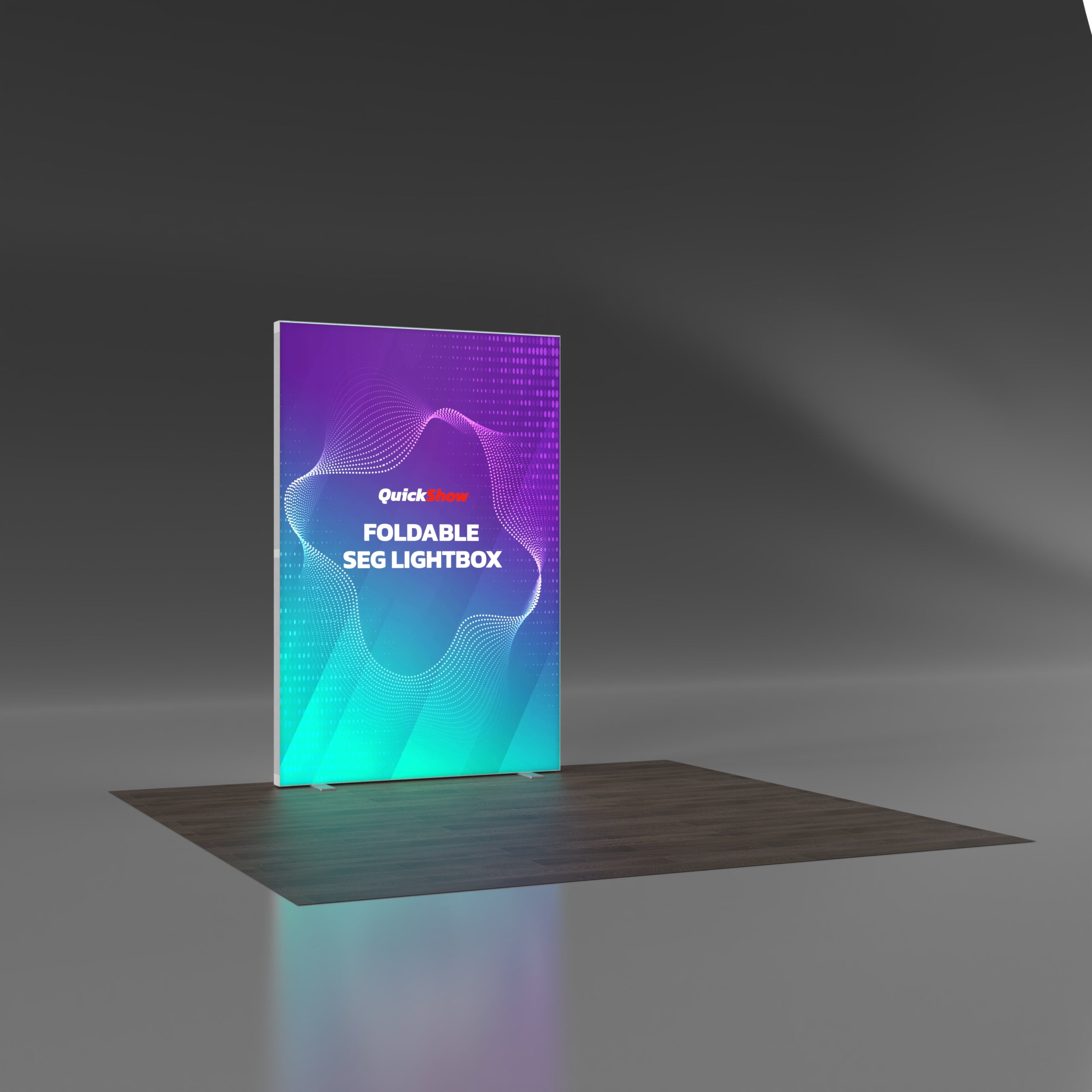 5x7.5ft Foldable Lightweight SEG Lightbox - QuickShowDisplay