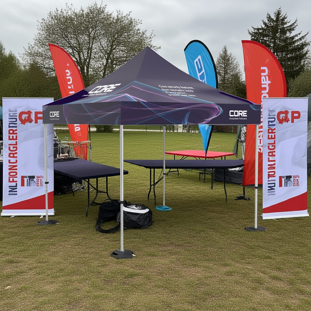 10x10 Custom Pop up Canopy Tent