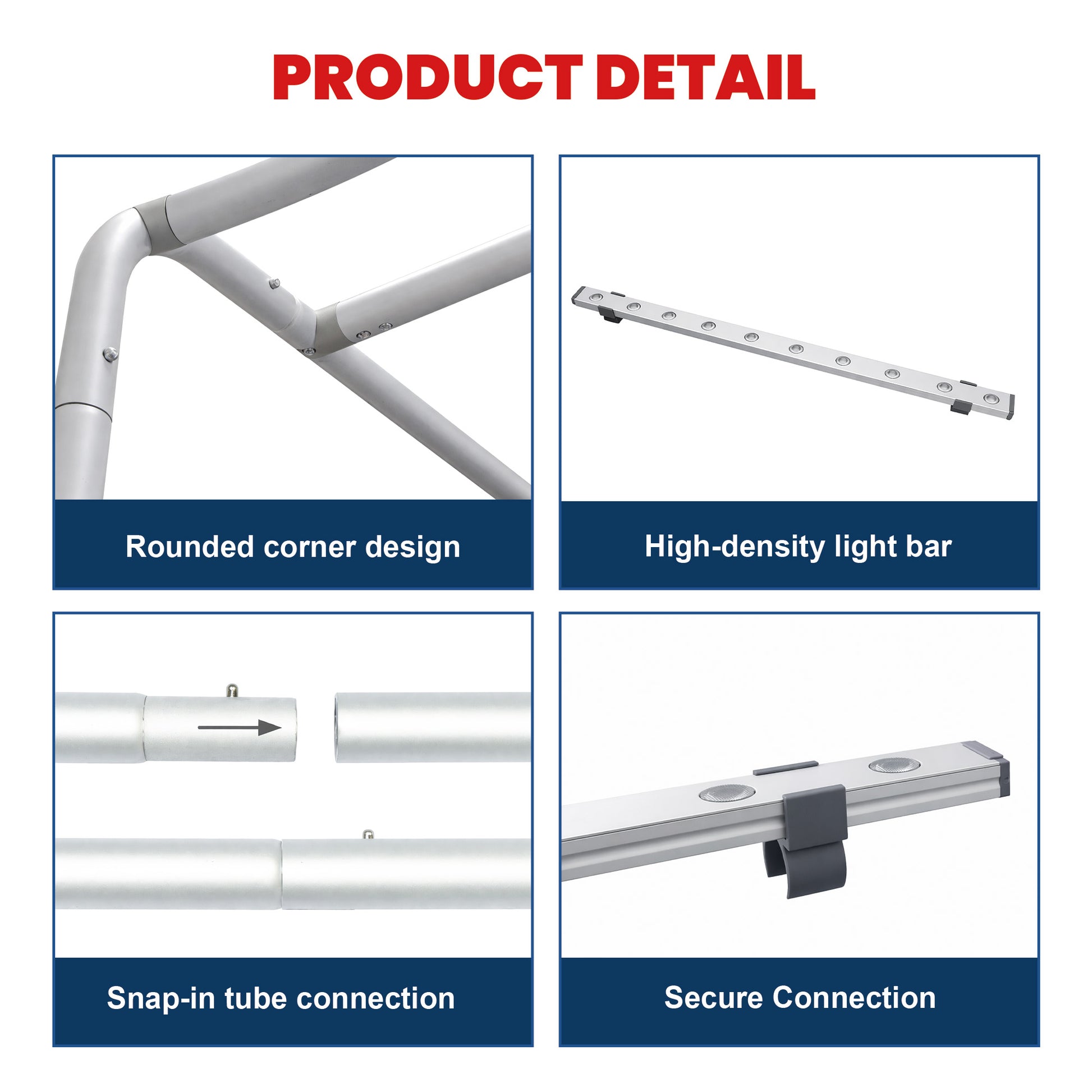 20ft TenseLight™ Booth Kit A - QuickShowDisplay