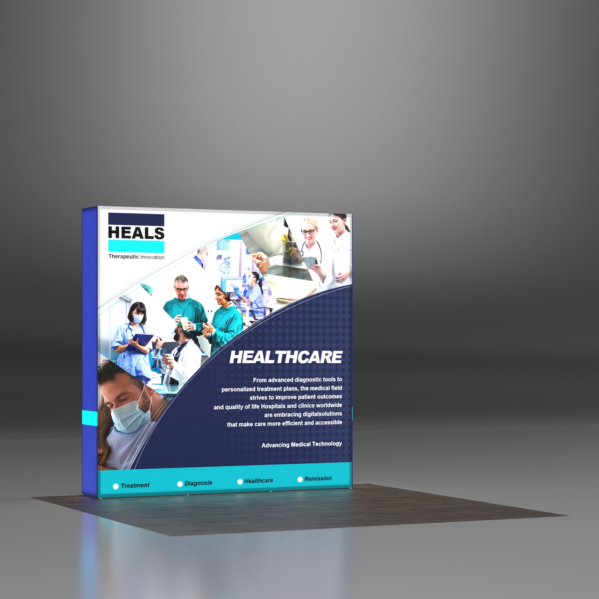 7.5ft SEG Pop up Backlit Display - QuickShowDisplay