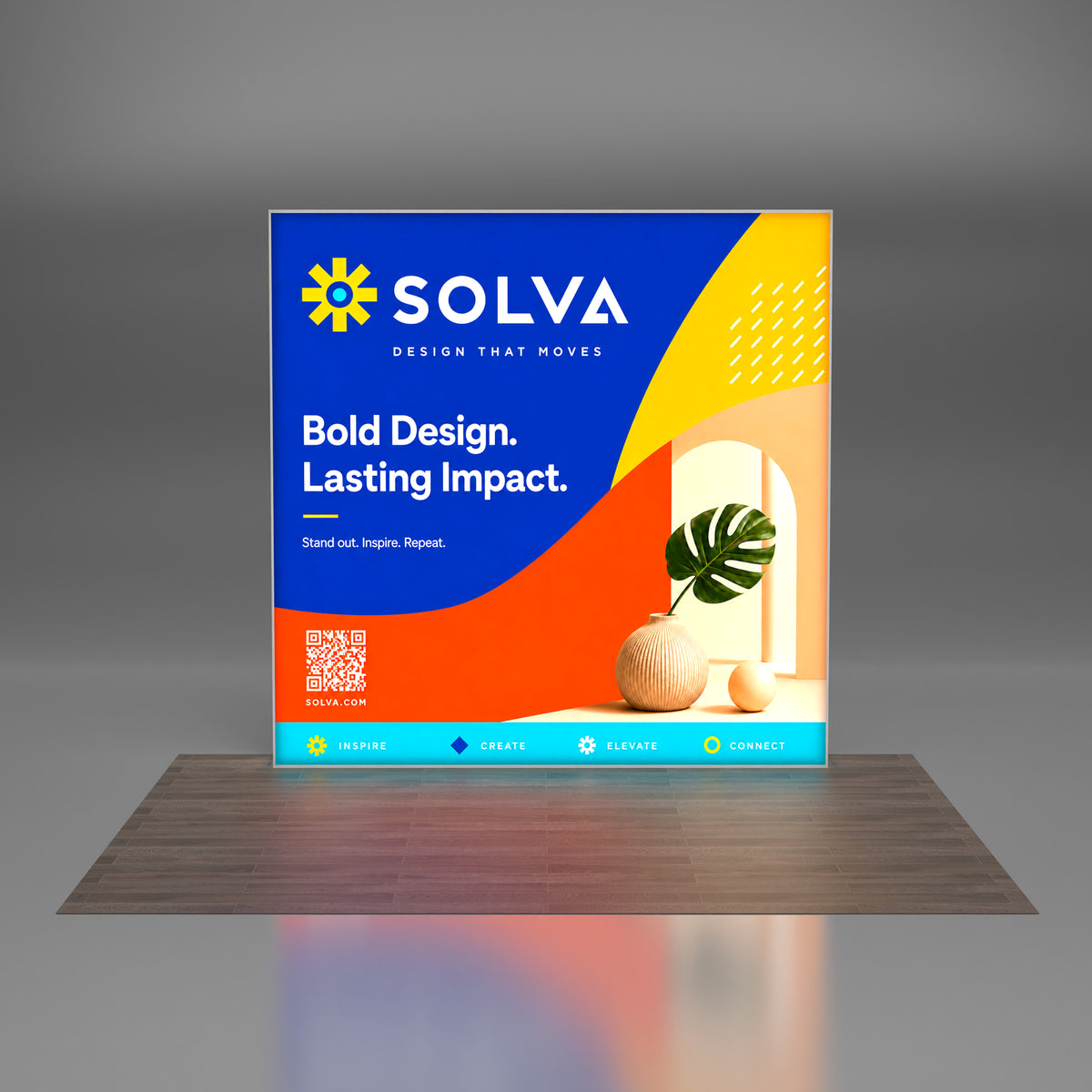 7.5ft TensePop™ Glow SEG Pop-Up Display - QuickShowDisplay