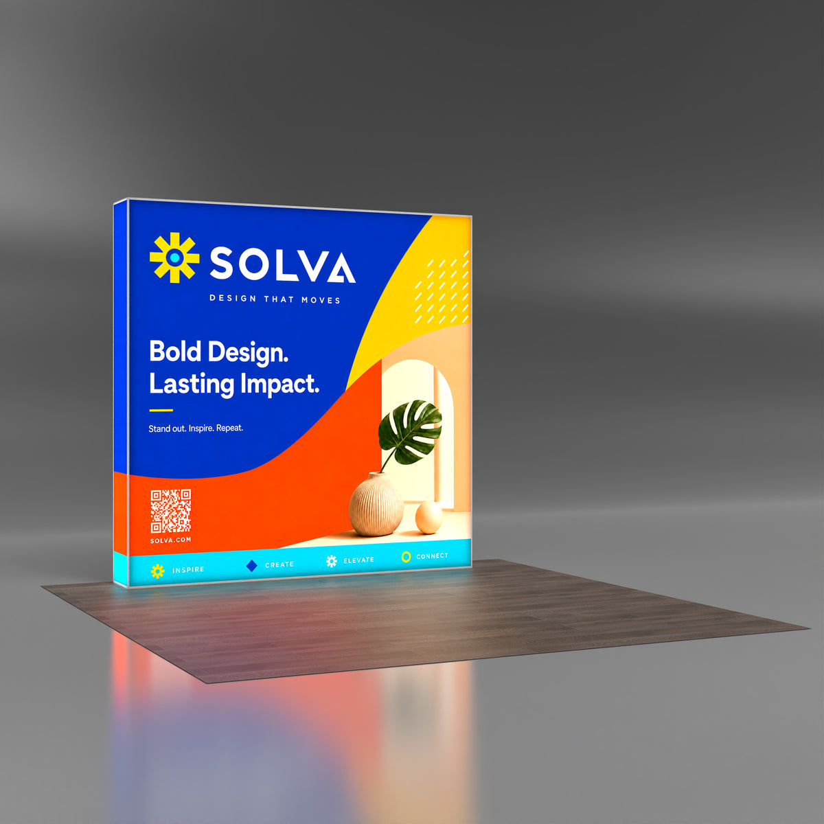 7.5ft TensePop™ Glow SEG Pop-Up Display - QuickShowDisplay