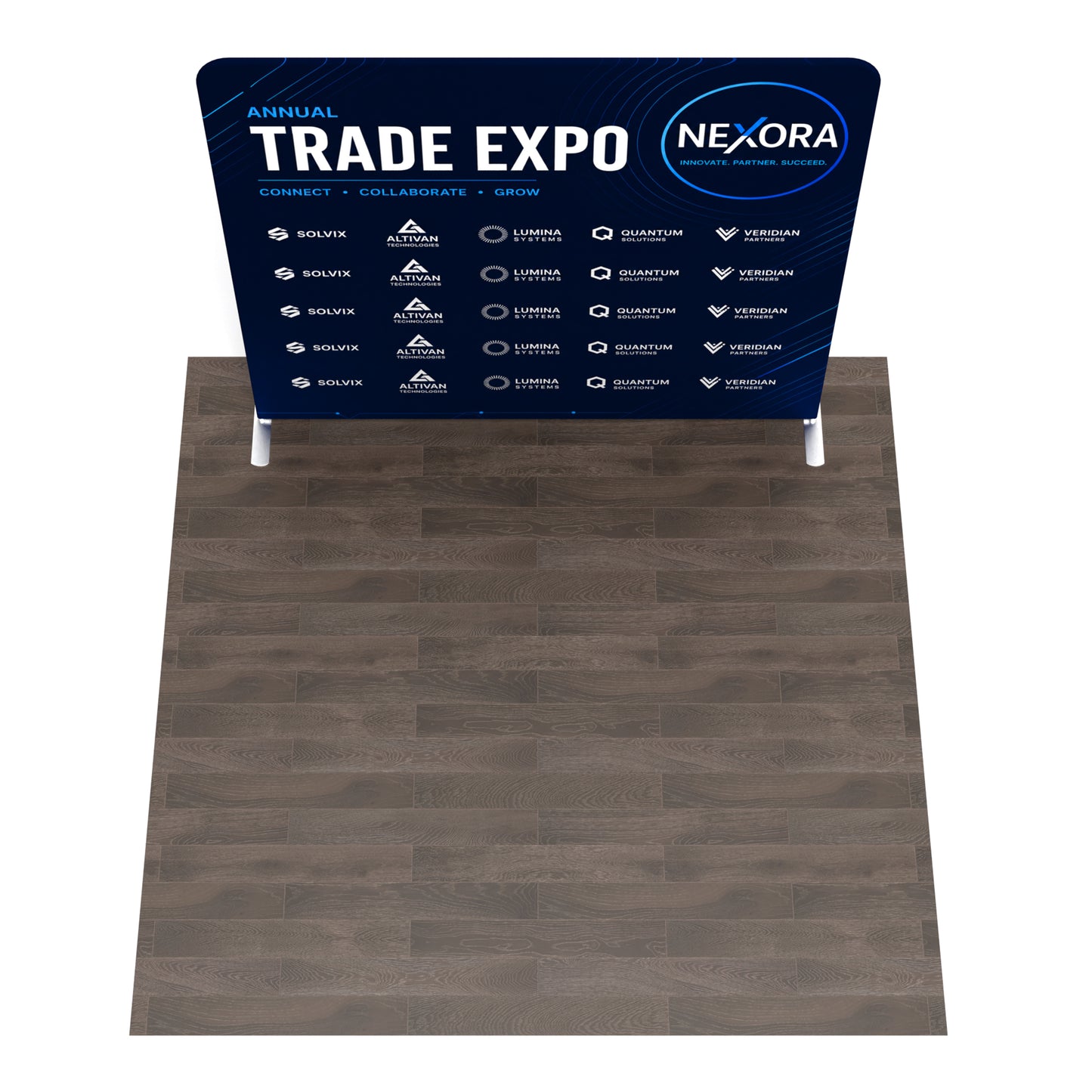 8ft TenseFlex™ Straight Fabric Backdrop Display - QuickShowDisplay