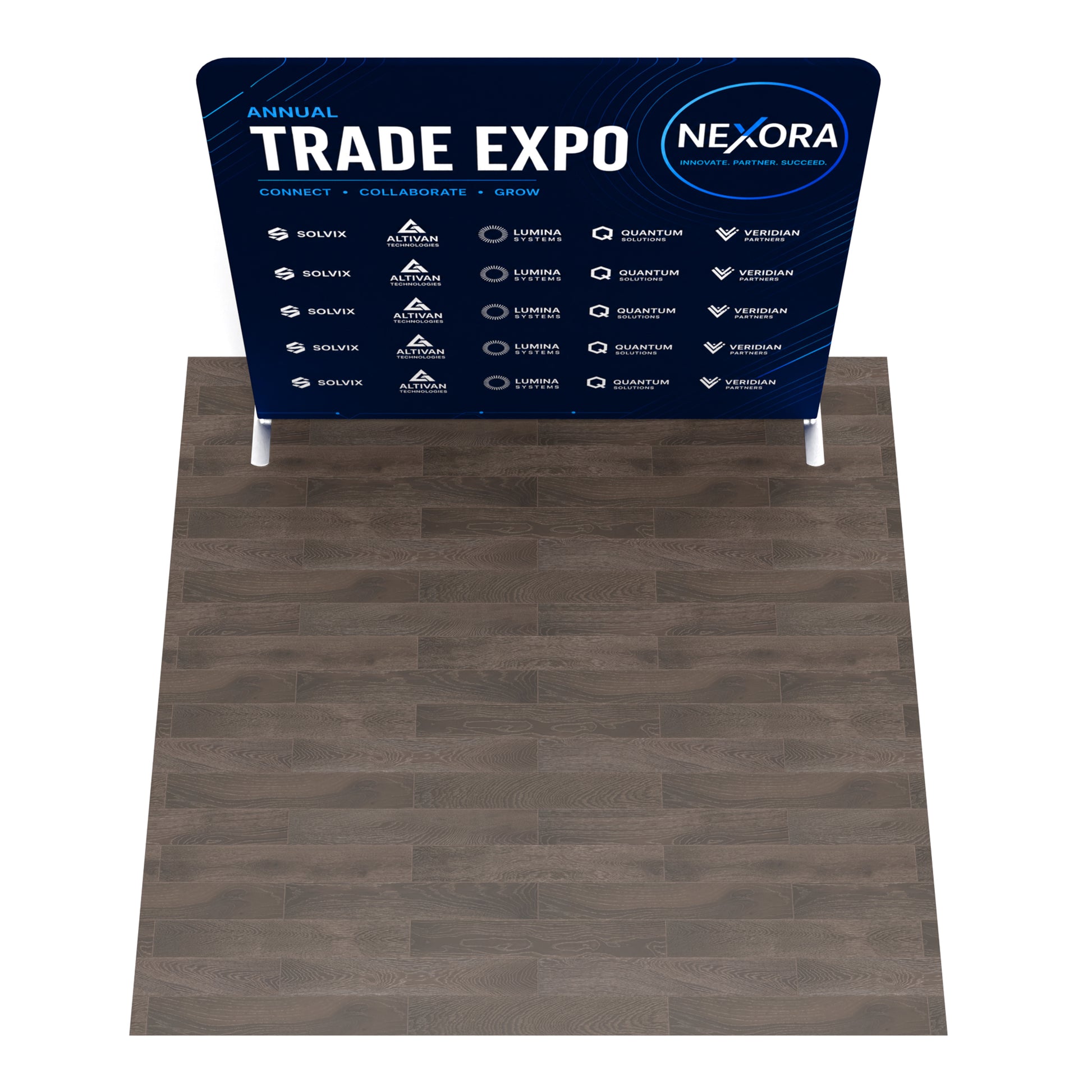 8ft TenseFlex™ Straight Fabric Backdrop Display - QuickShowDisplay