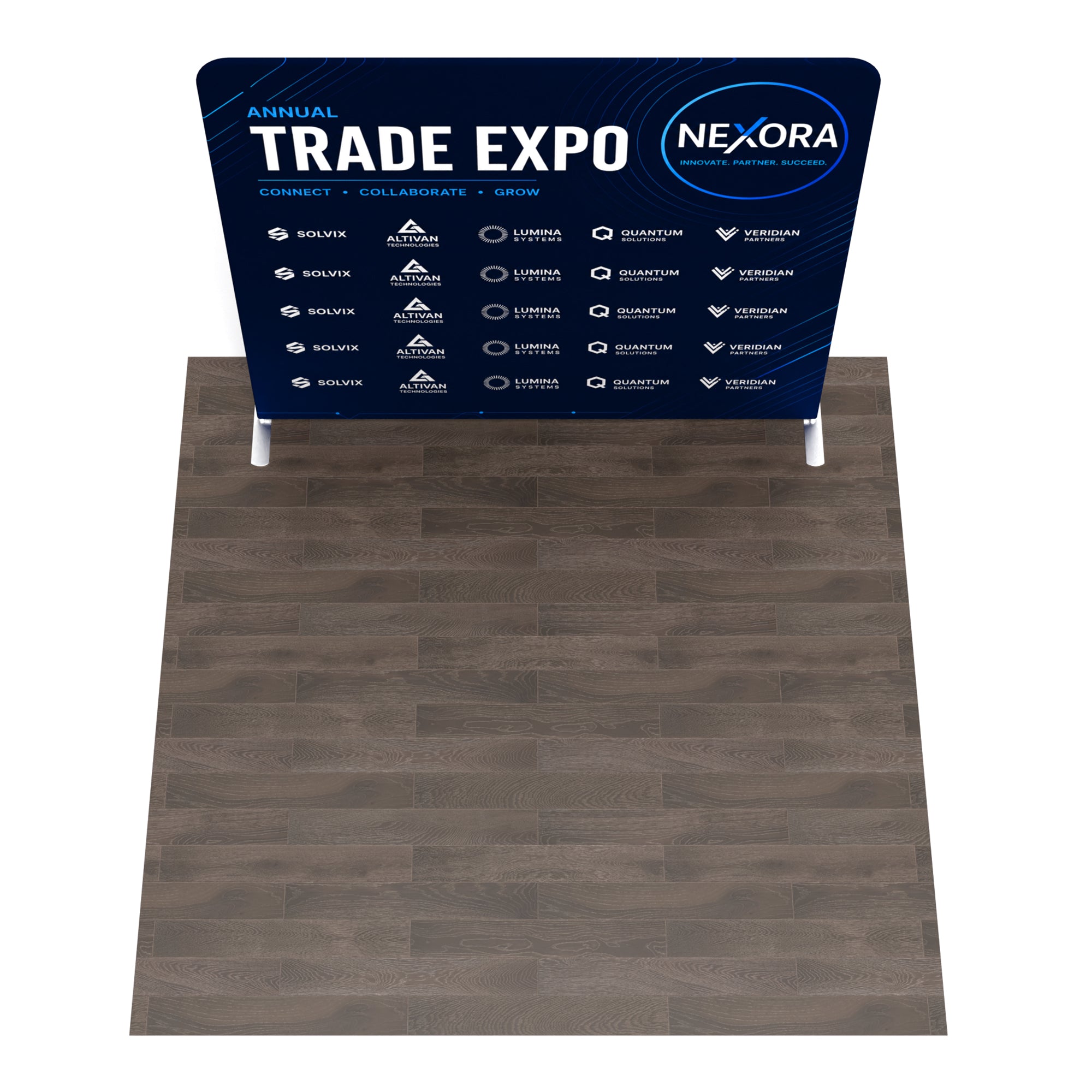 8ft TenseFlex™ Straight Fabric Backdrop Display - QuickShowDisplay