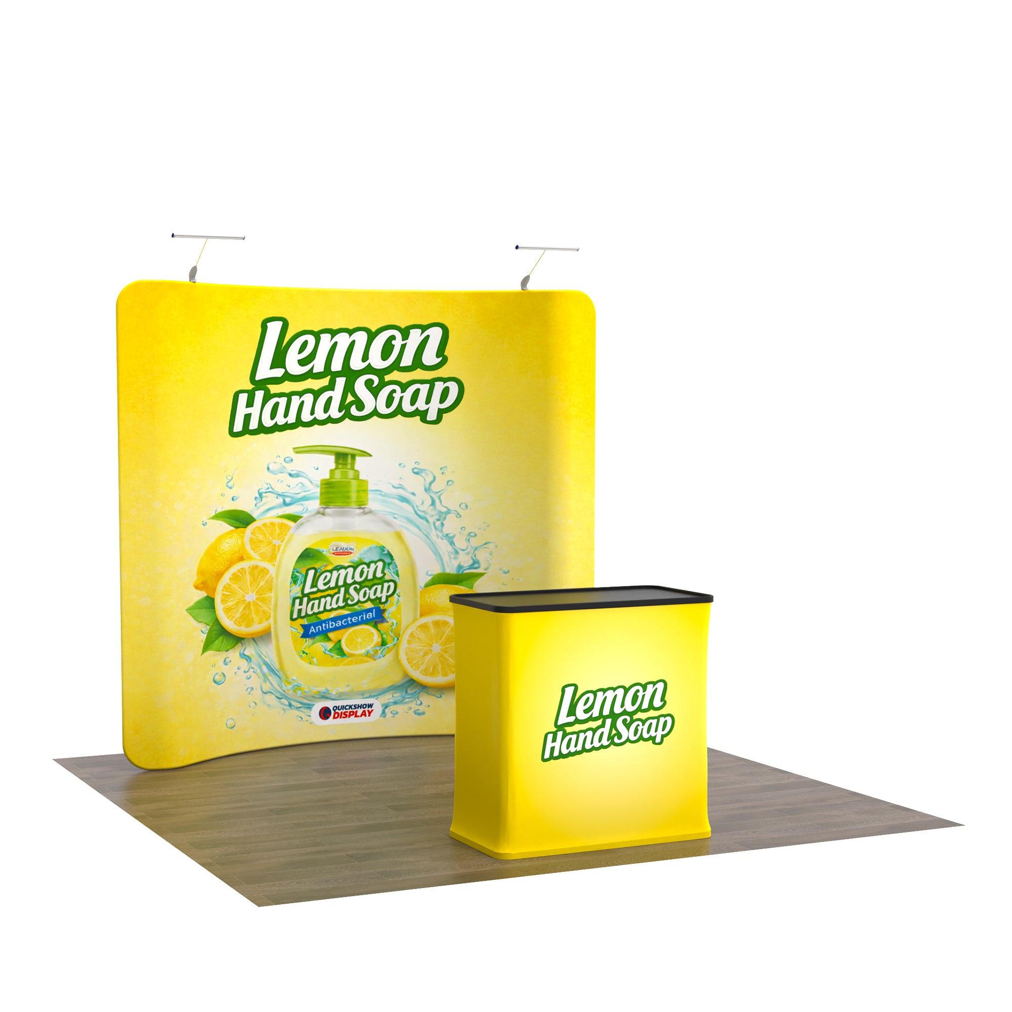 8ft TenseFlex™ Booth-Curved - QuickShowDisplay