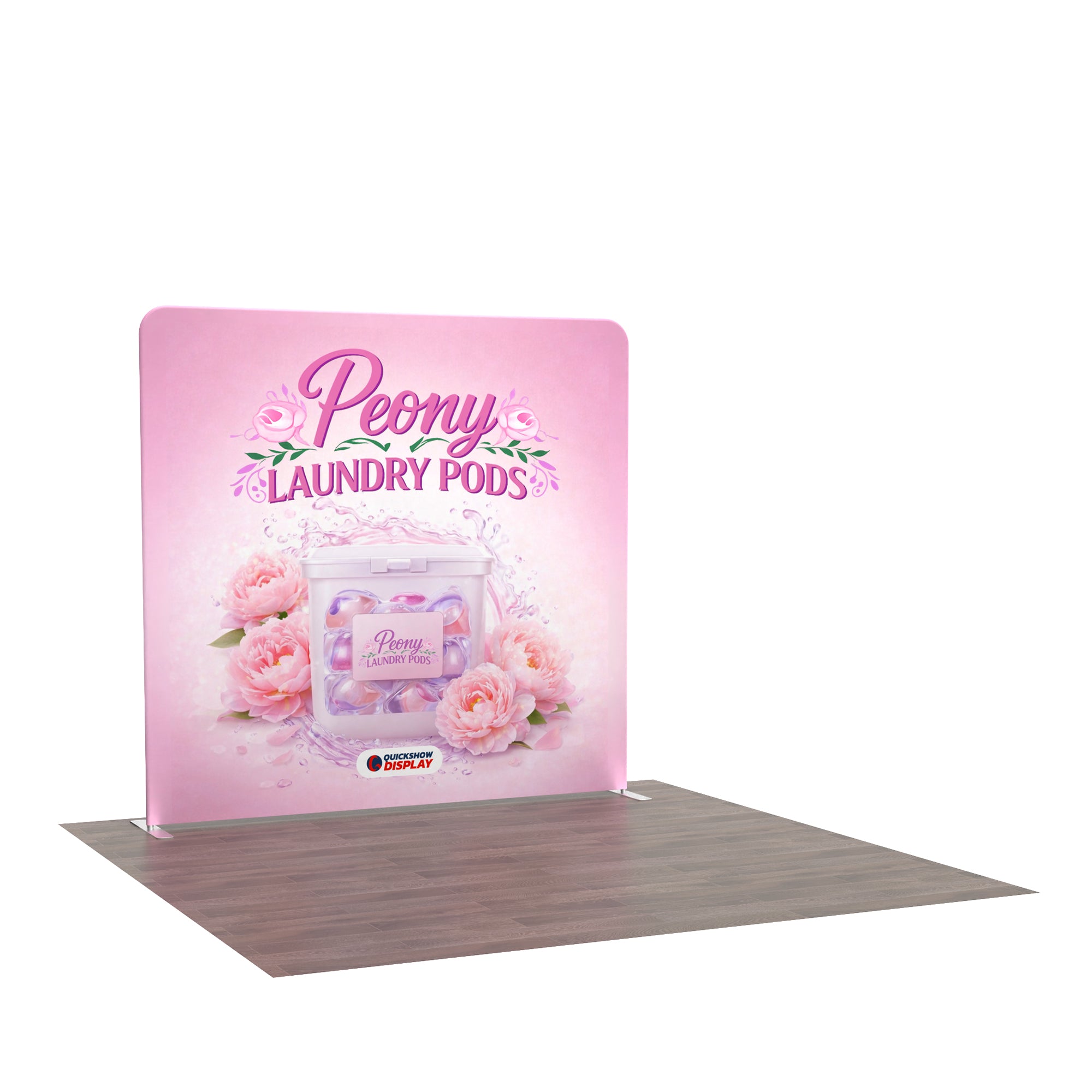 8ft TenseFlex™ Fabric Backdrop-Straight - QuickShowDisplay