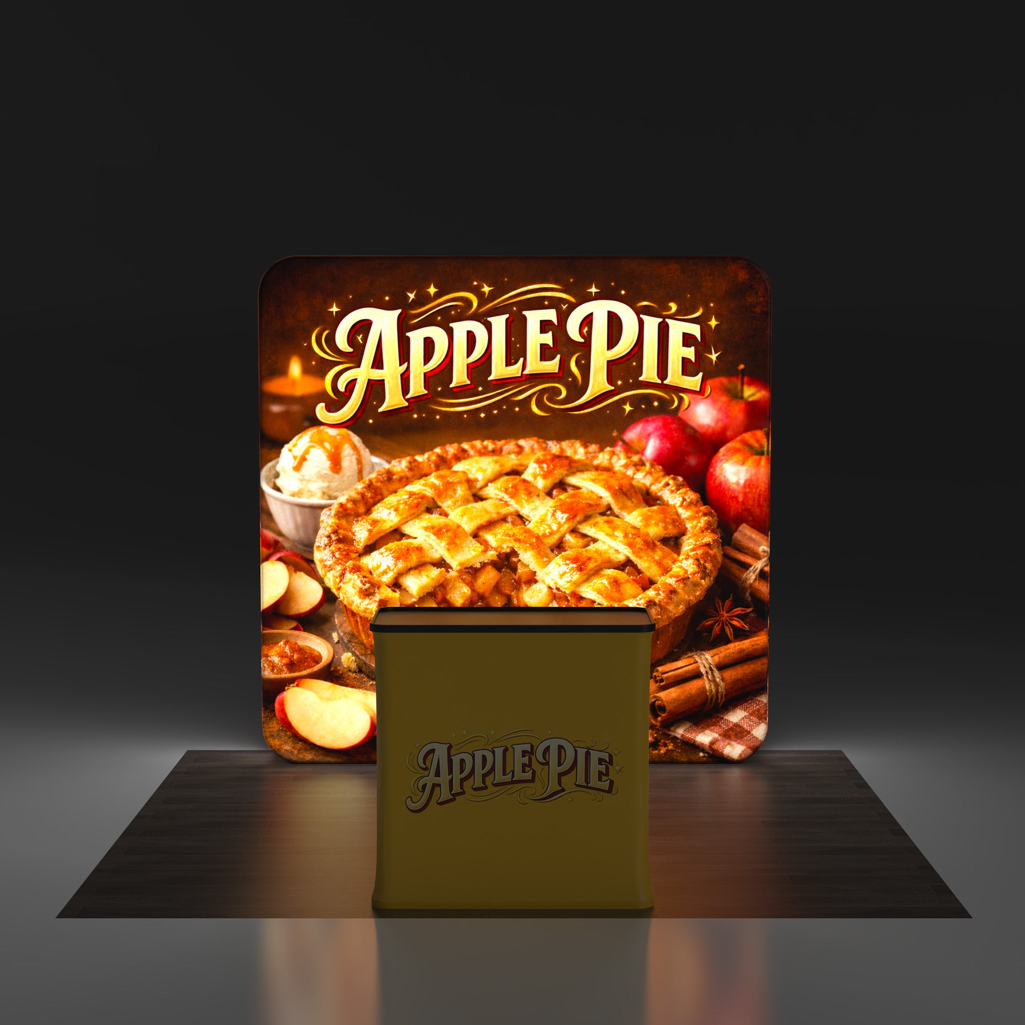 8ft TenseLight™ Booth Kit A - QuickShowDisplay