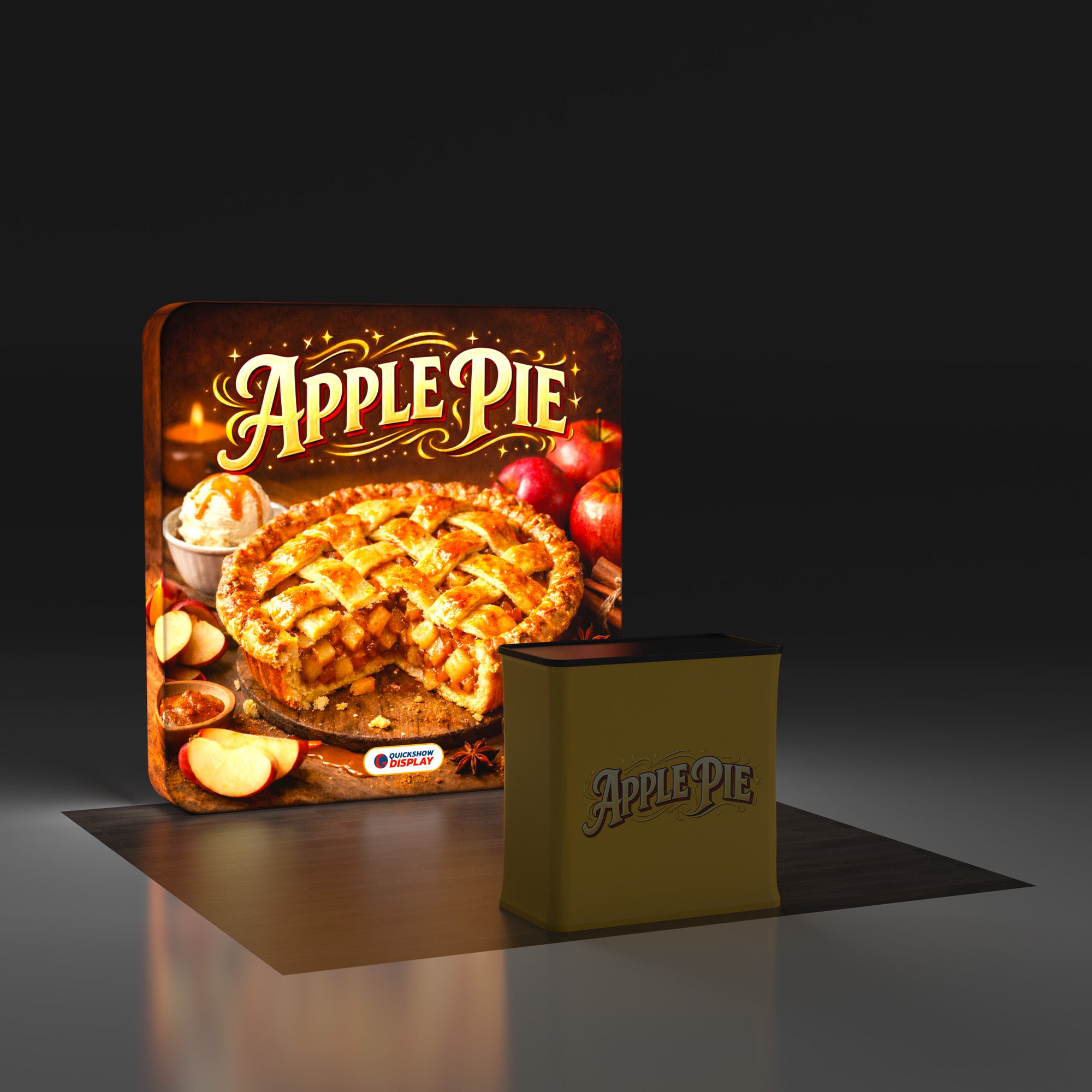8ft TenseLight™ Booth Kit A - QuickShowDisplay