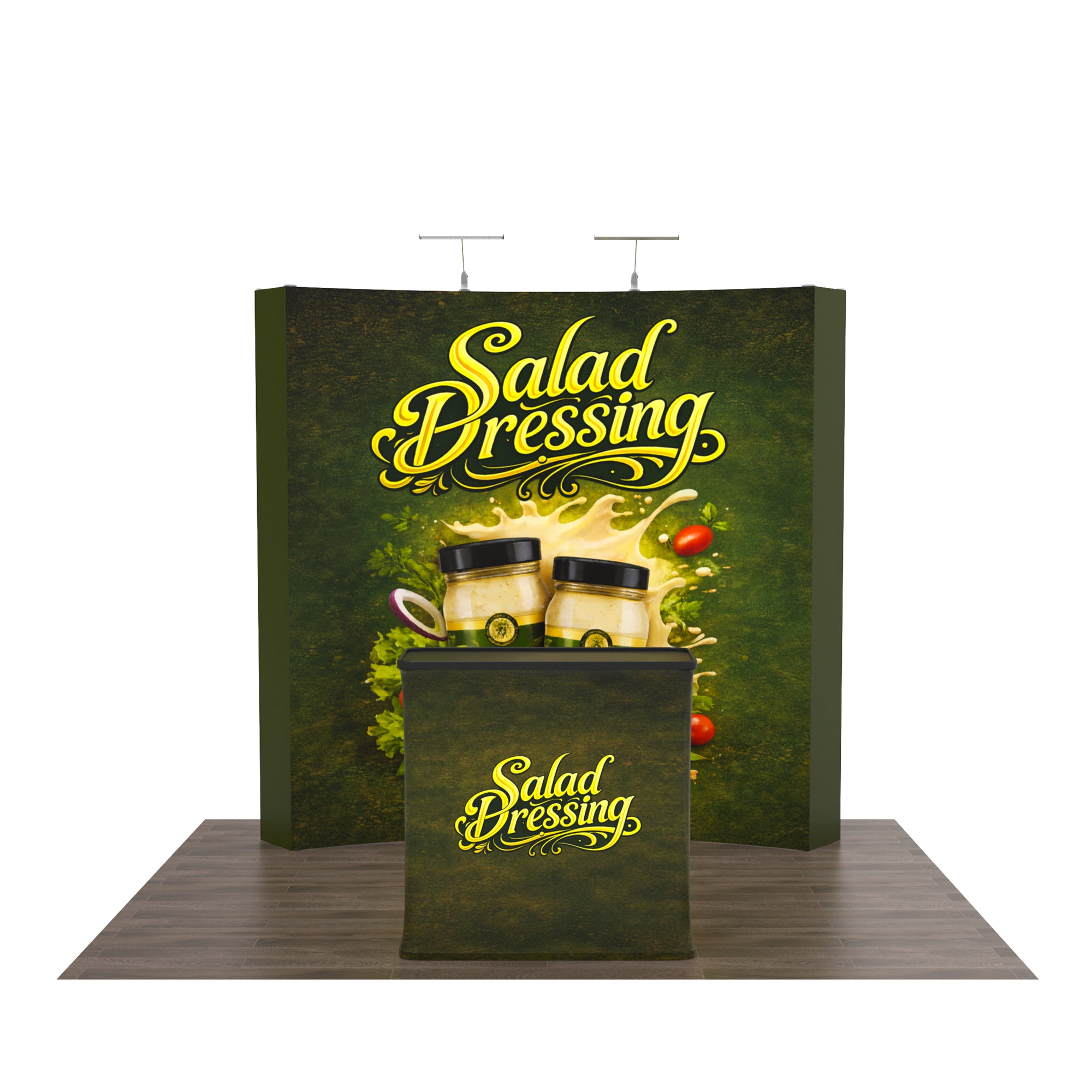 8ft TensePop™ Booth-Curved - QuickShowDisplay