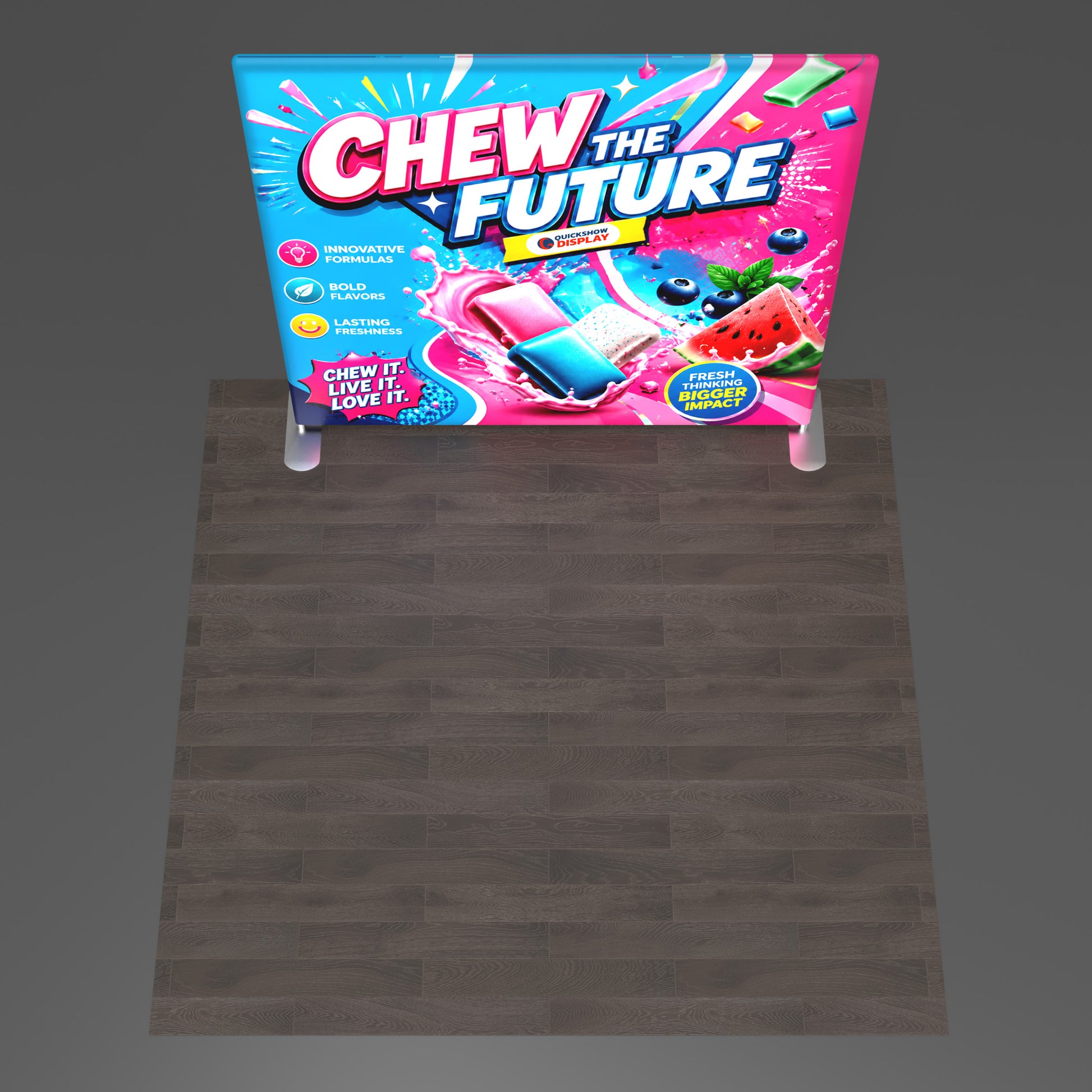 8ft TenseLight™ Tension Fabric Display - QuickShowDisplay