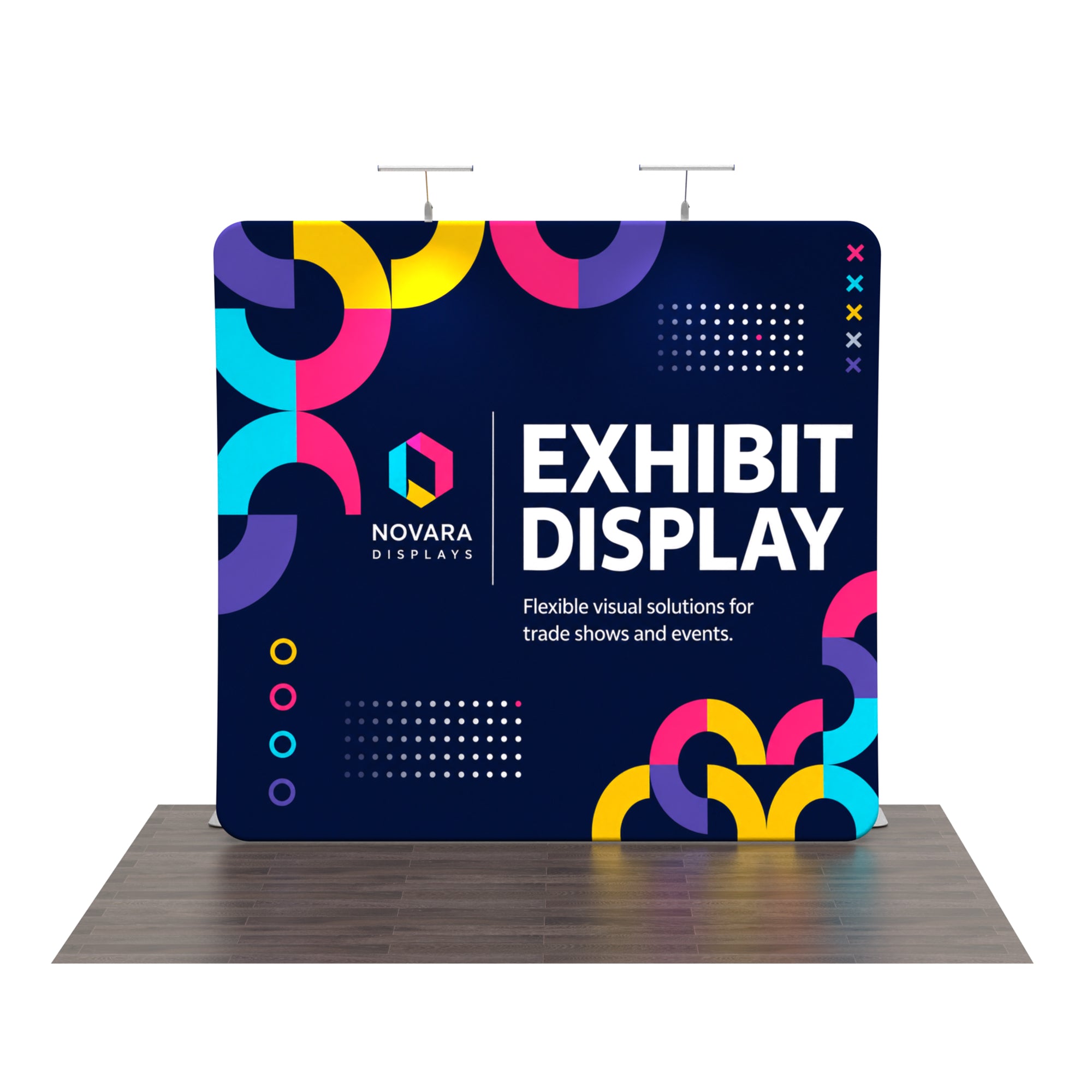 8ft TenseFlex™ U-Shaped Fabric Backdrop Display