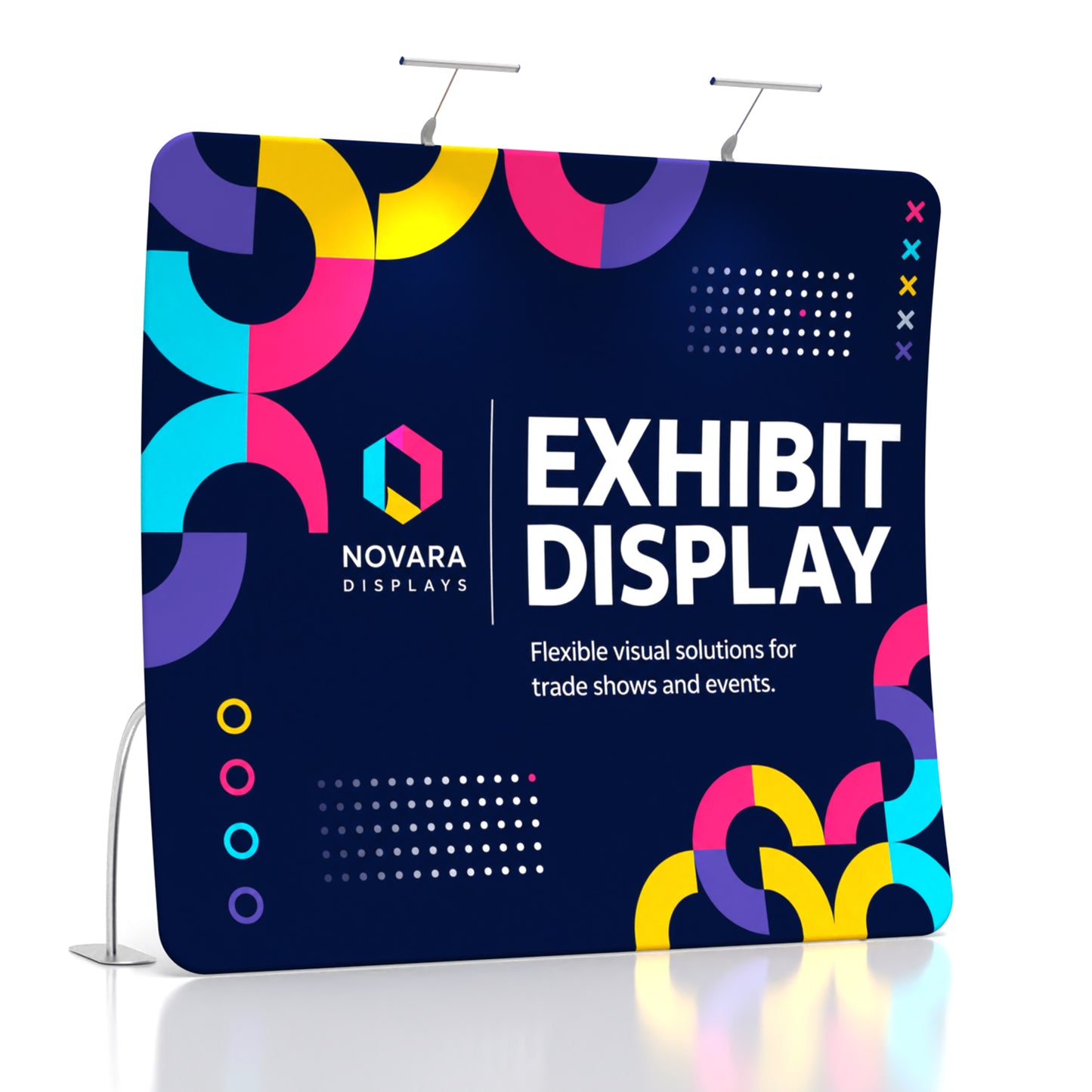 8ft TenseFlex™ U-Shaped Fabric Backdrop Display