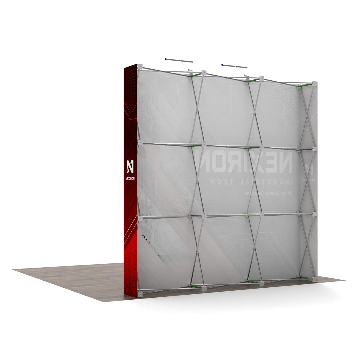 8ft TensePop™ Straight Pop-Up Fabric Backdrop - QuickShowDisplay