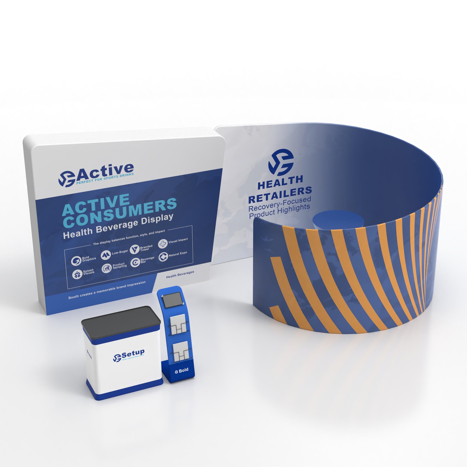 10x20 Backlit Trade Show Booth 02 - QuickShowDisplay