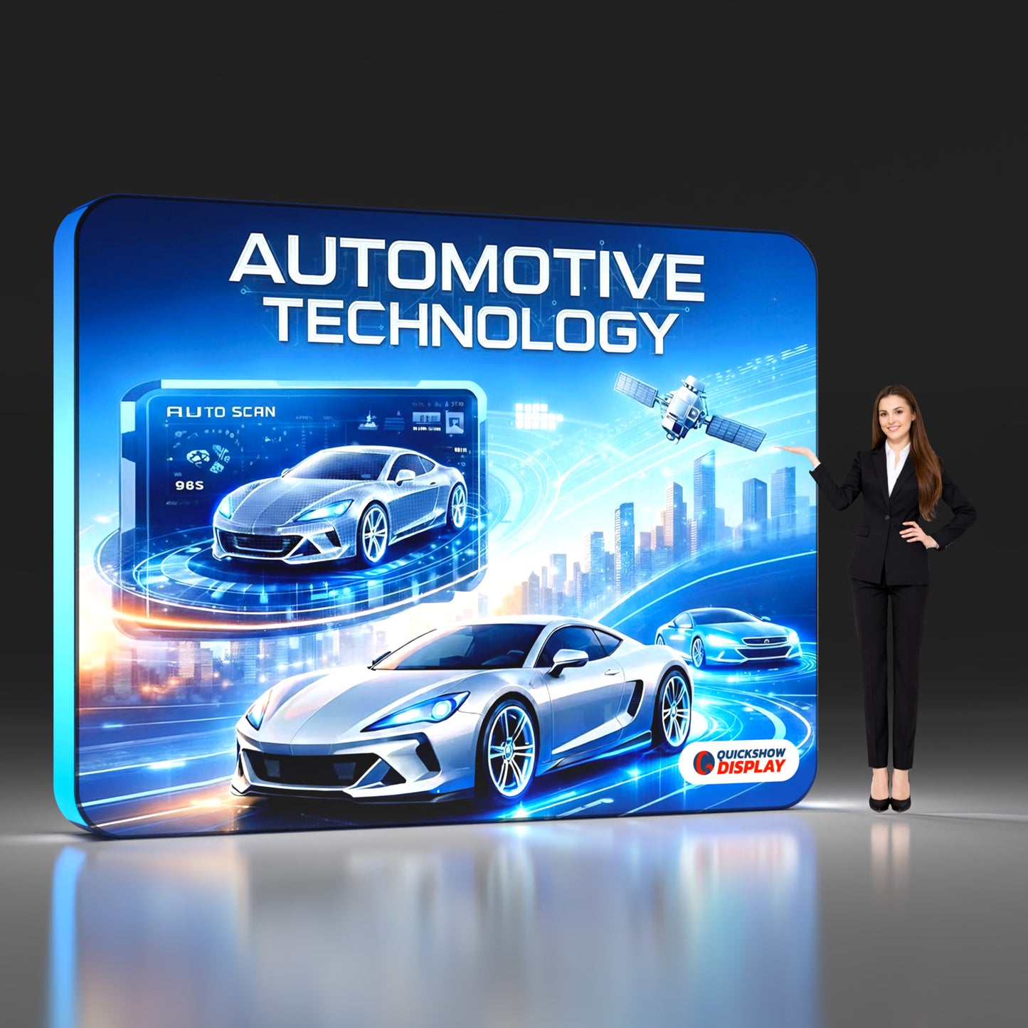 10ft TenseLight™ Backlit Backdrop - QuickShowDisplay