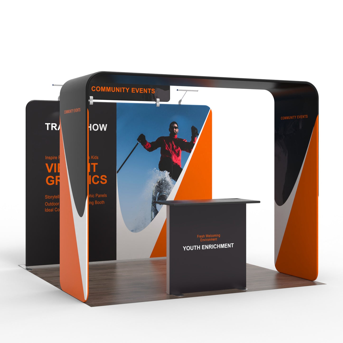 10x10 Inline Trade Show Booth 12
