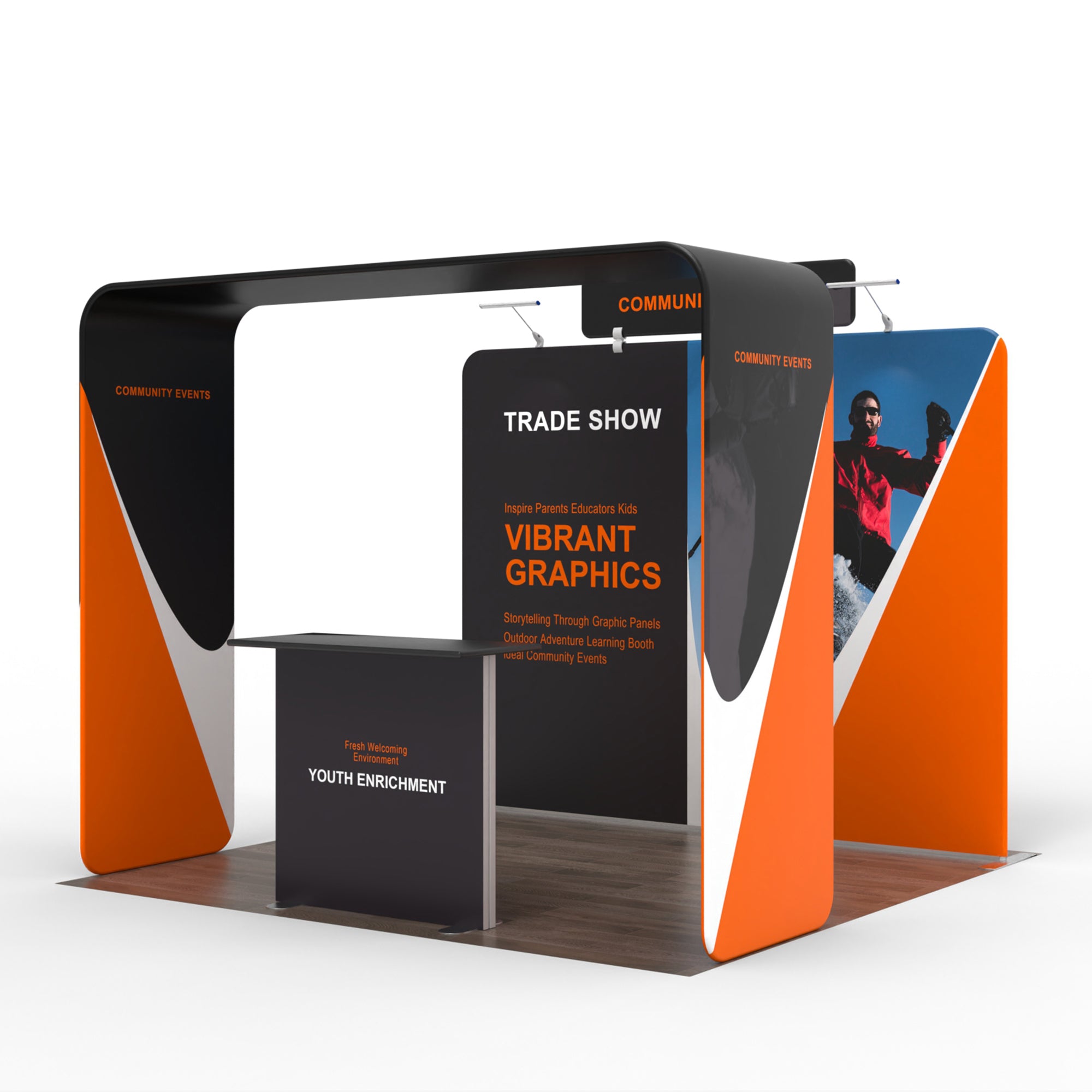 10x10 Inline Trade Show Booth 12