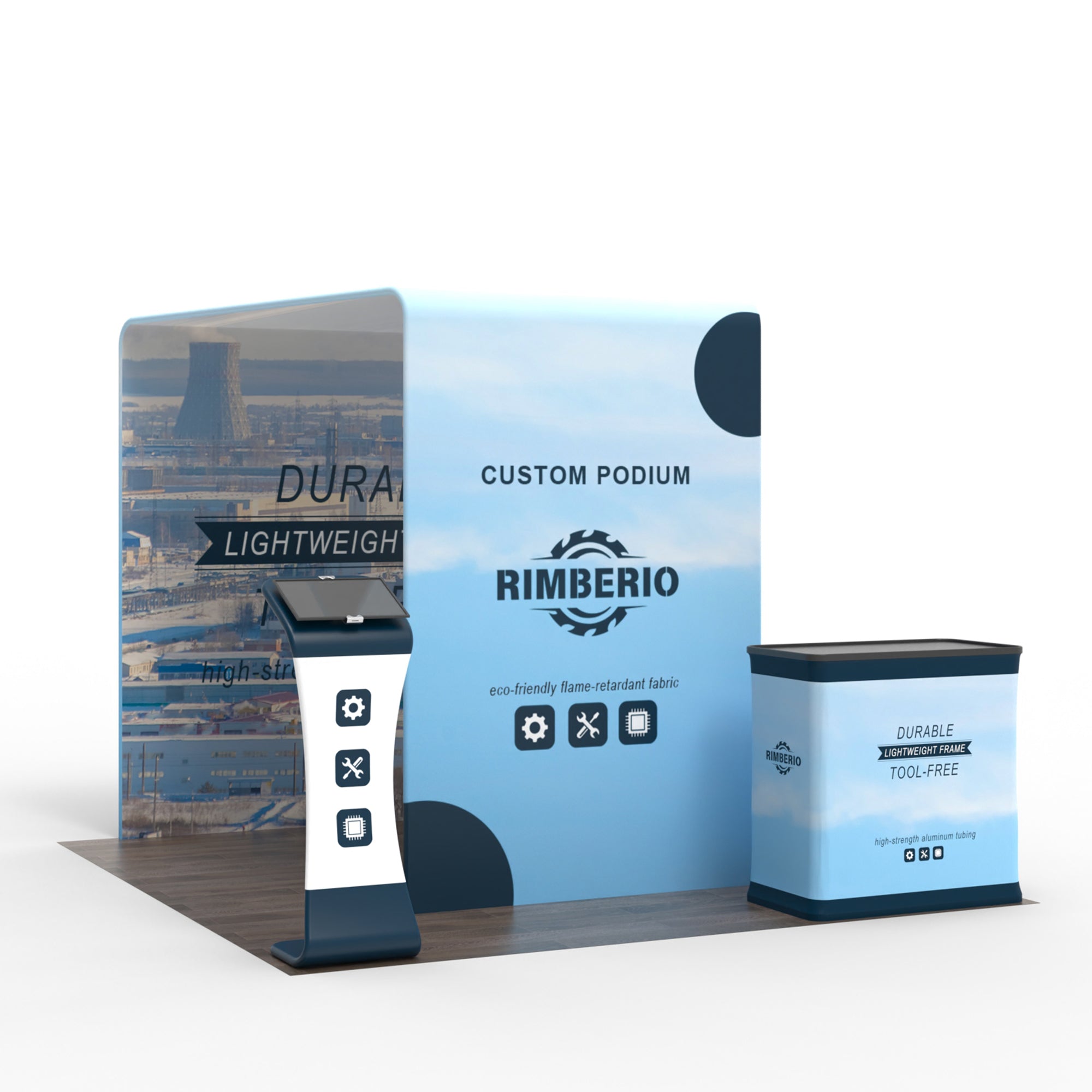 10x10 Inline Trade Show Booth 13 - QuickShowDisplay