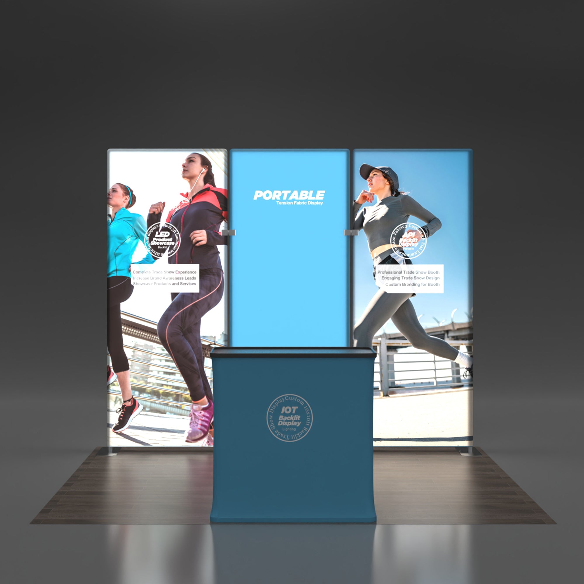 10x10 Backlit Trade Show Booth 08