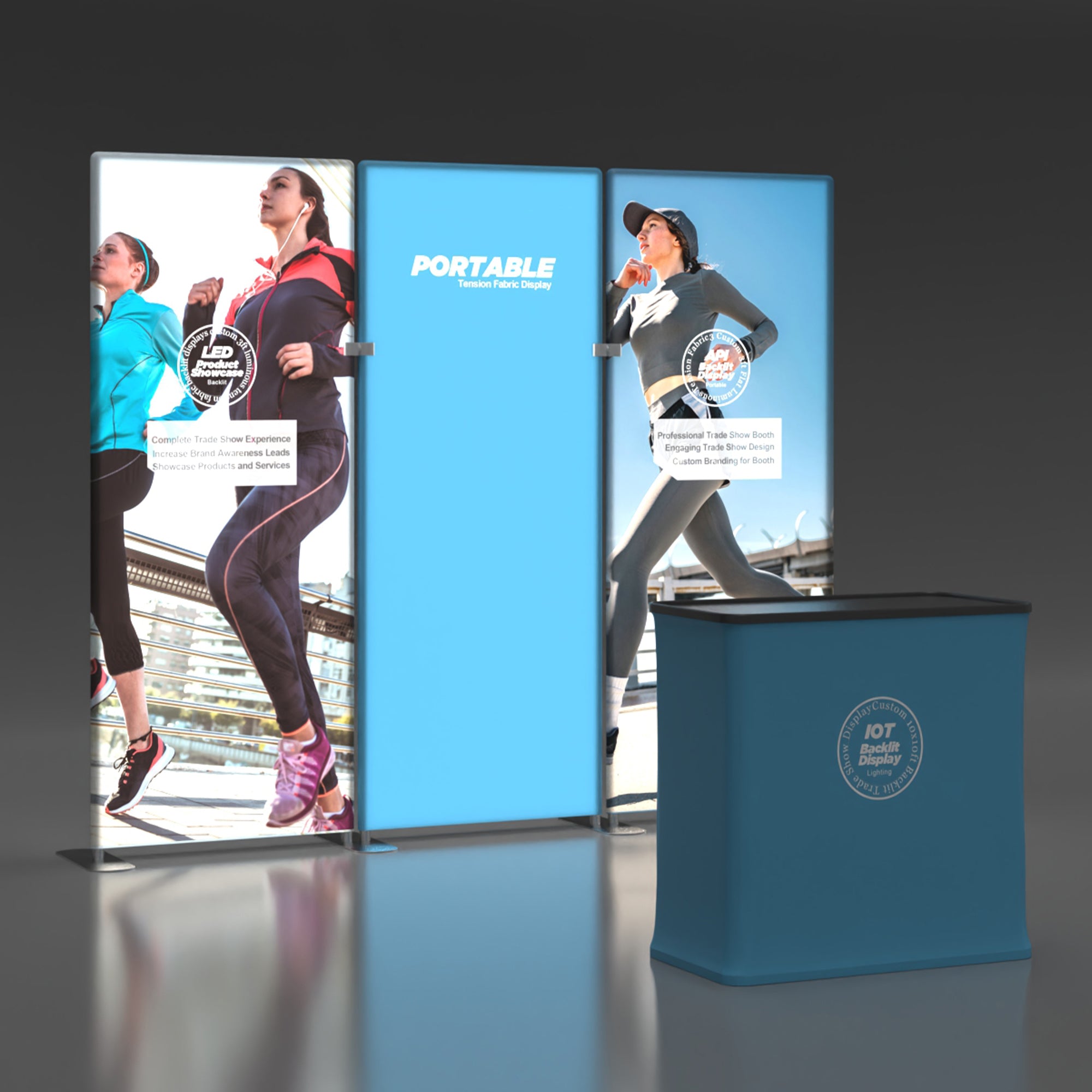 10x10 Backlit Trade Show Booth 08