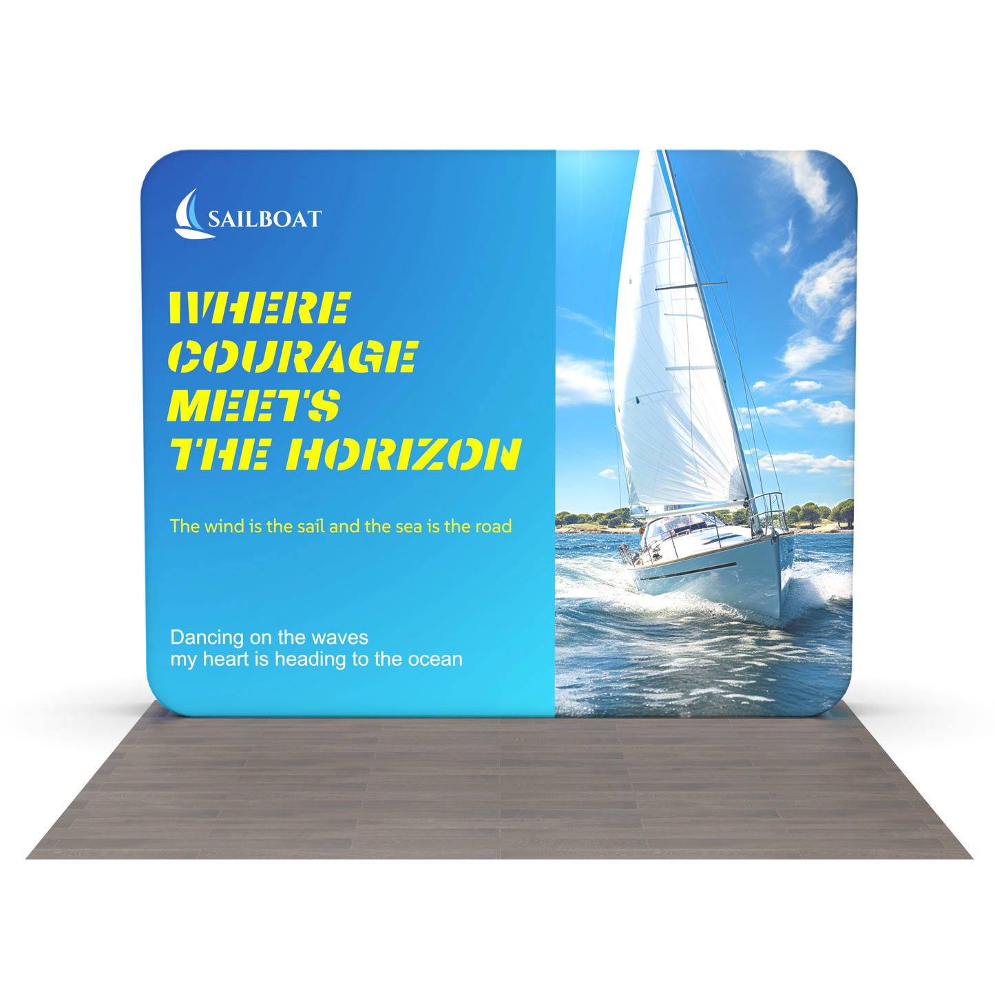 Custom 10ft Zip up Backlit Trade Show Display
