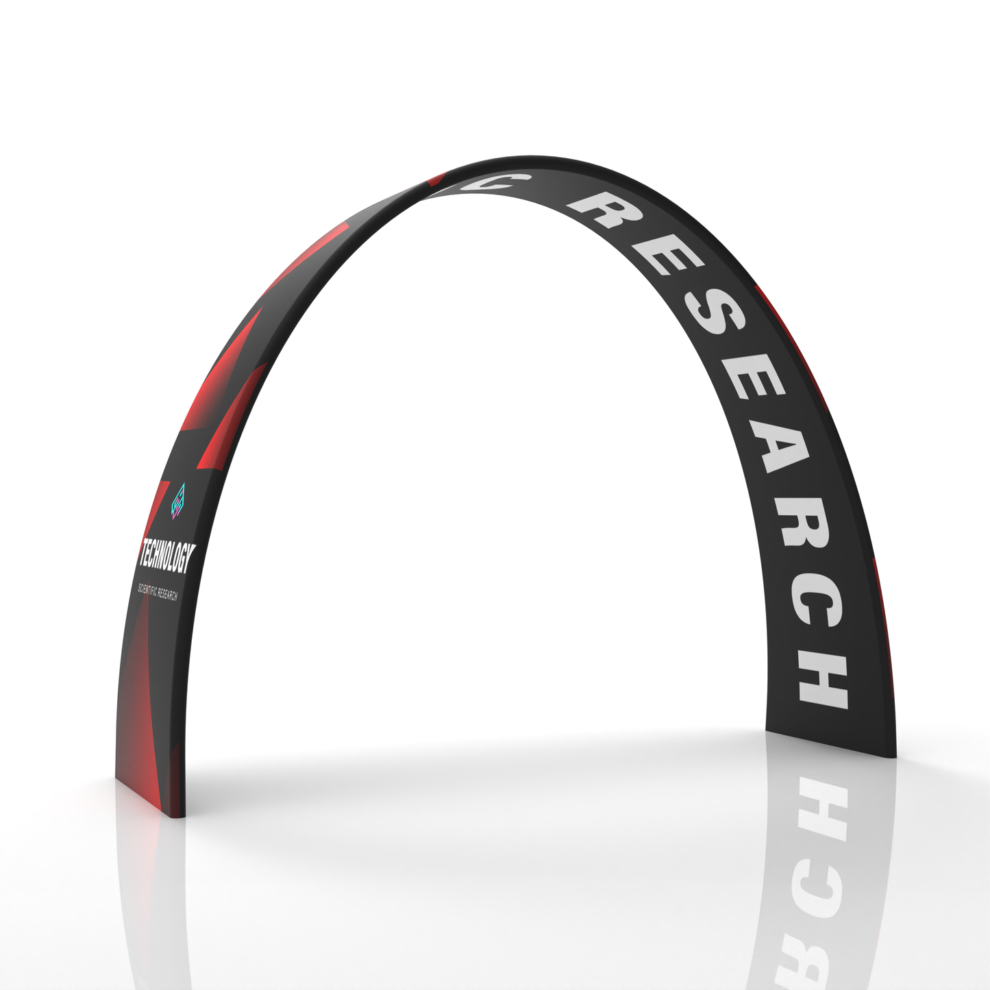 Custom Extra Wide Base Triangle Archway Banner Stand Display