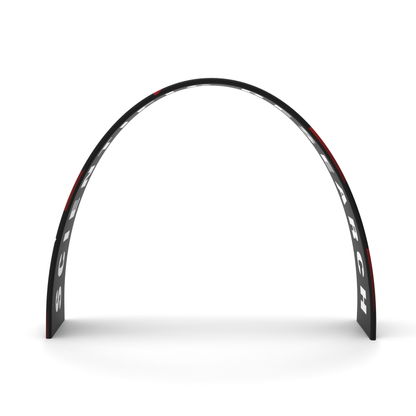 Custom Extra Wide Base Triangle Archway Banner Stand Display