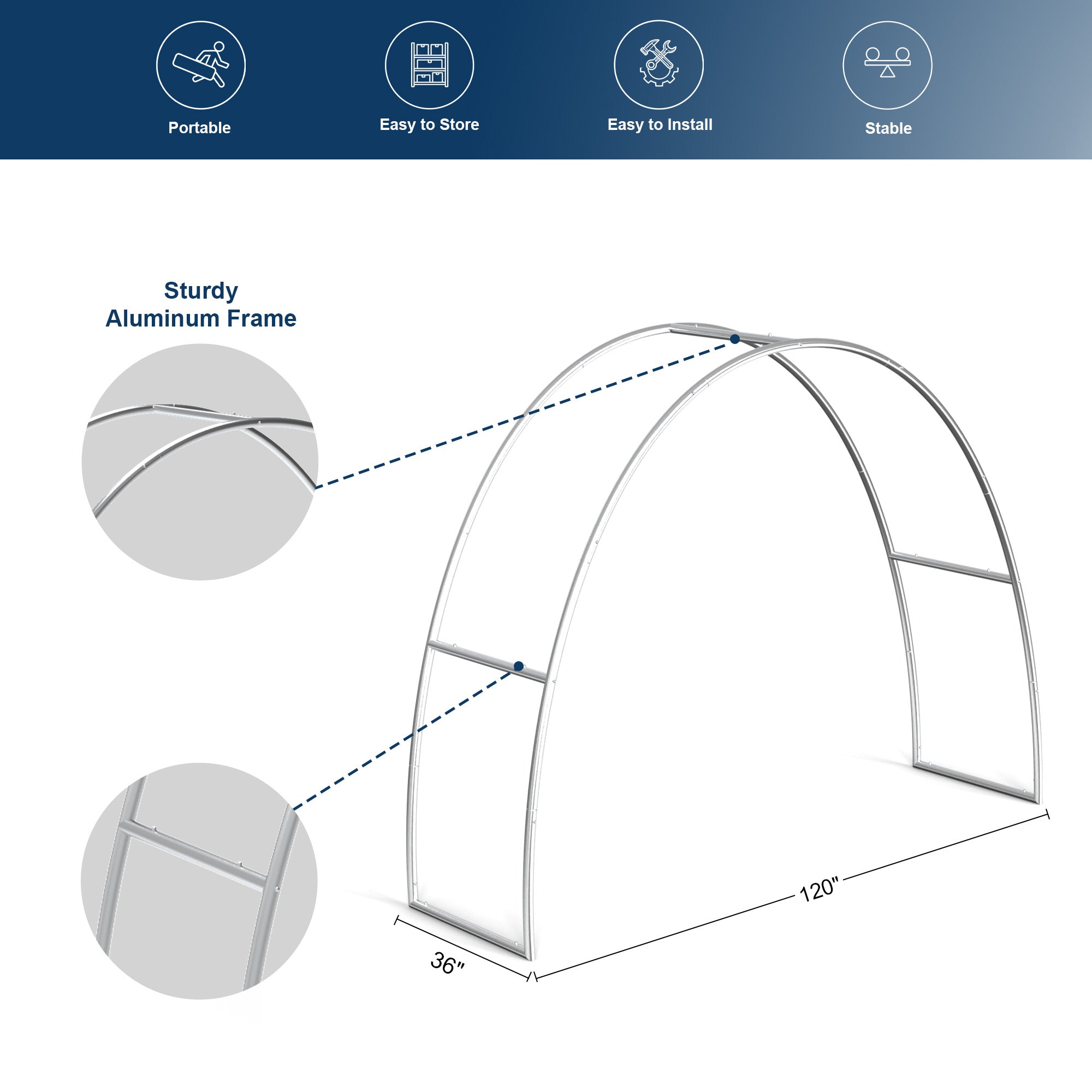 Custom Quick Setup Curve Trade Show Arch Display - QuickShowDisplay