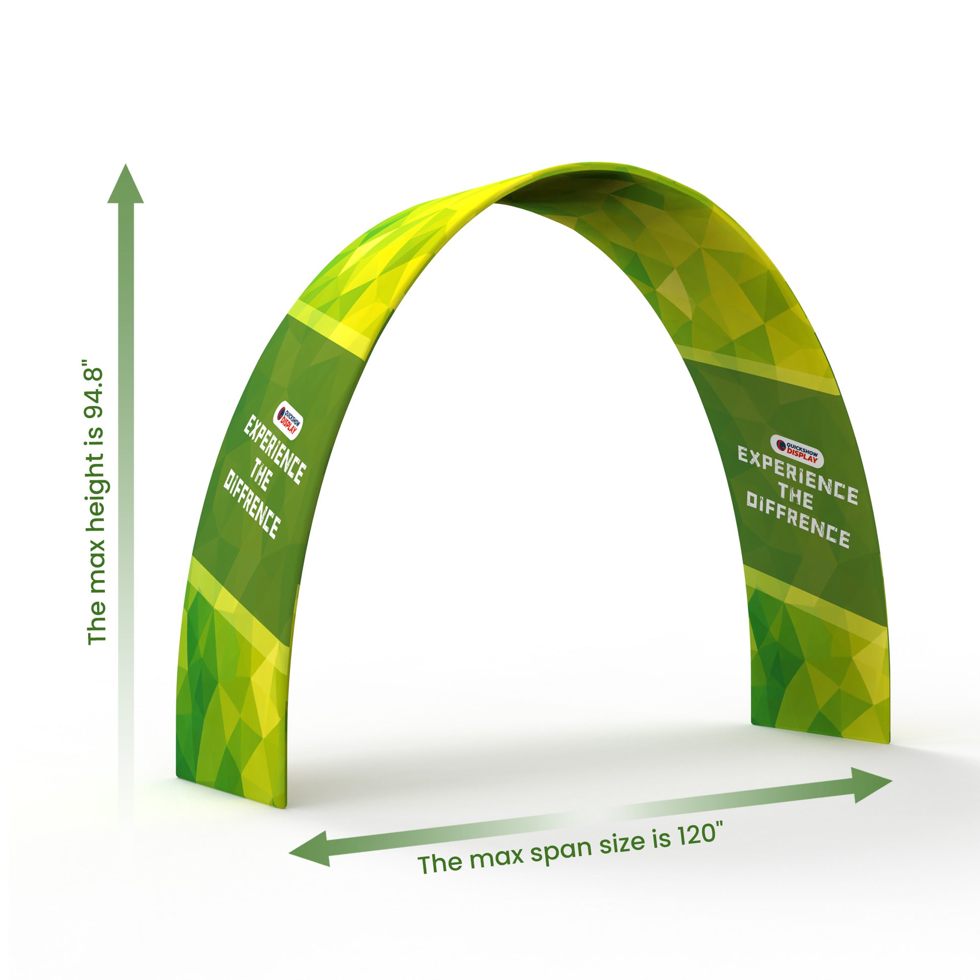Custom Quick Setup Curve Trade Show Arch Display - QuickShowDisplay