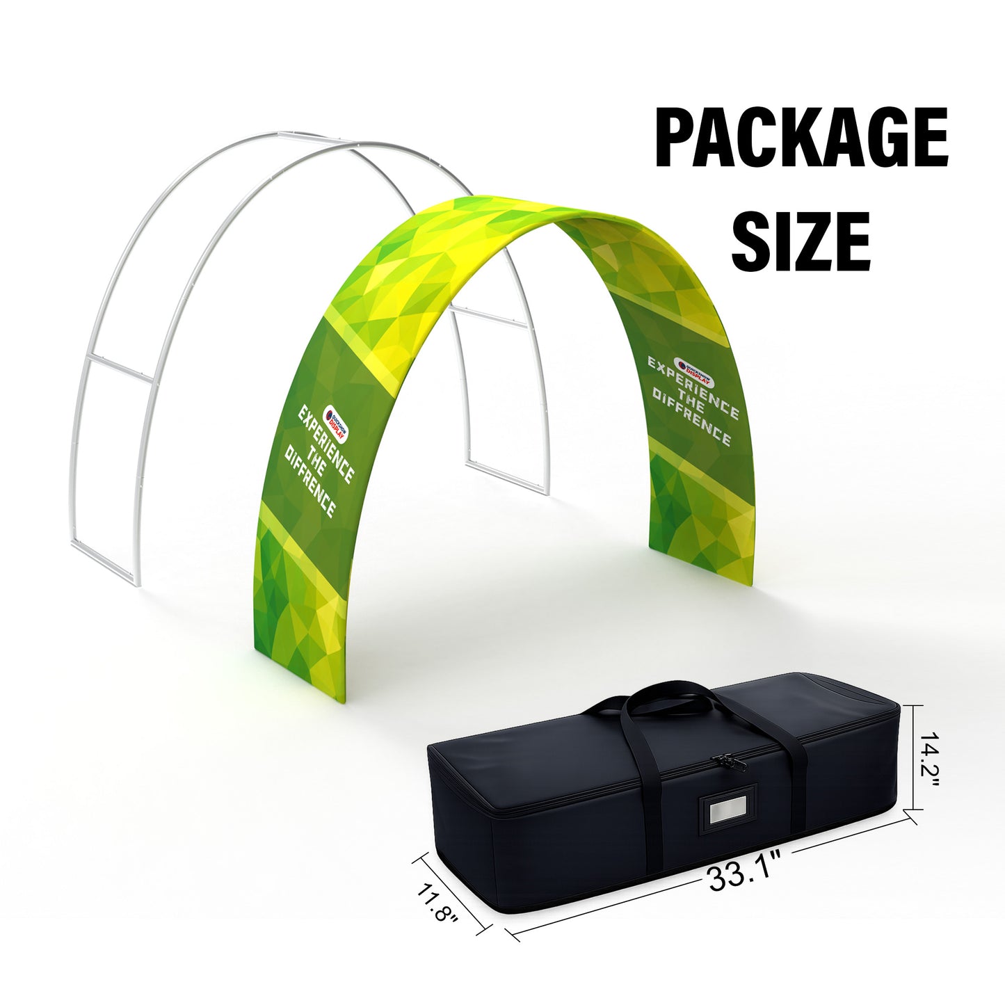 Custom Quick Setup Curve Trade Show Arch Display - QuickShowDisplay