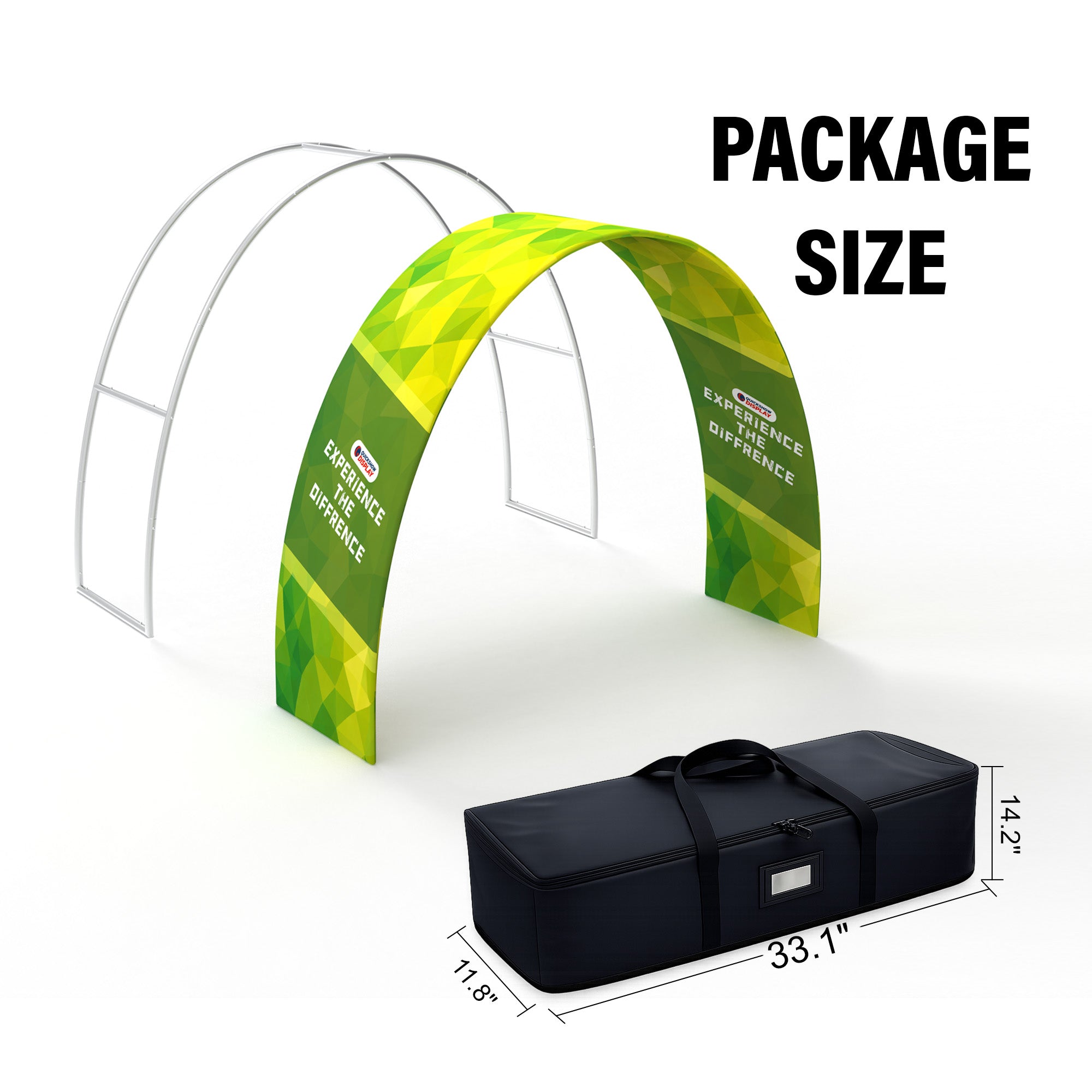 Custom Quick Setup Curve Trade Show Arch Display - QuickShowDisplay