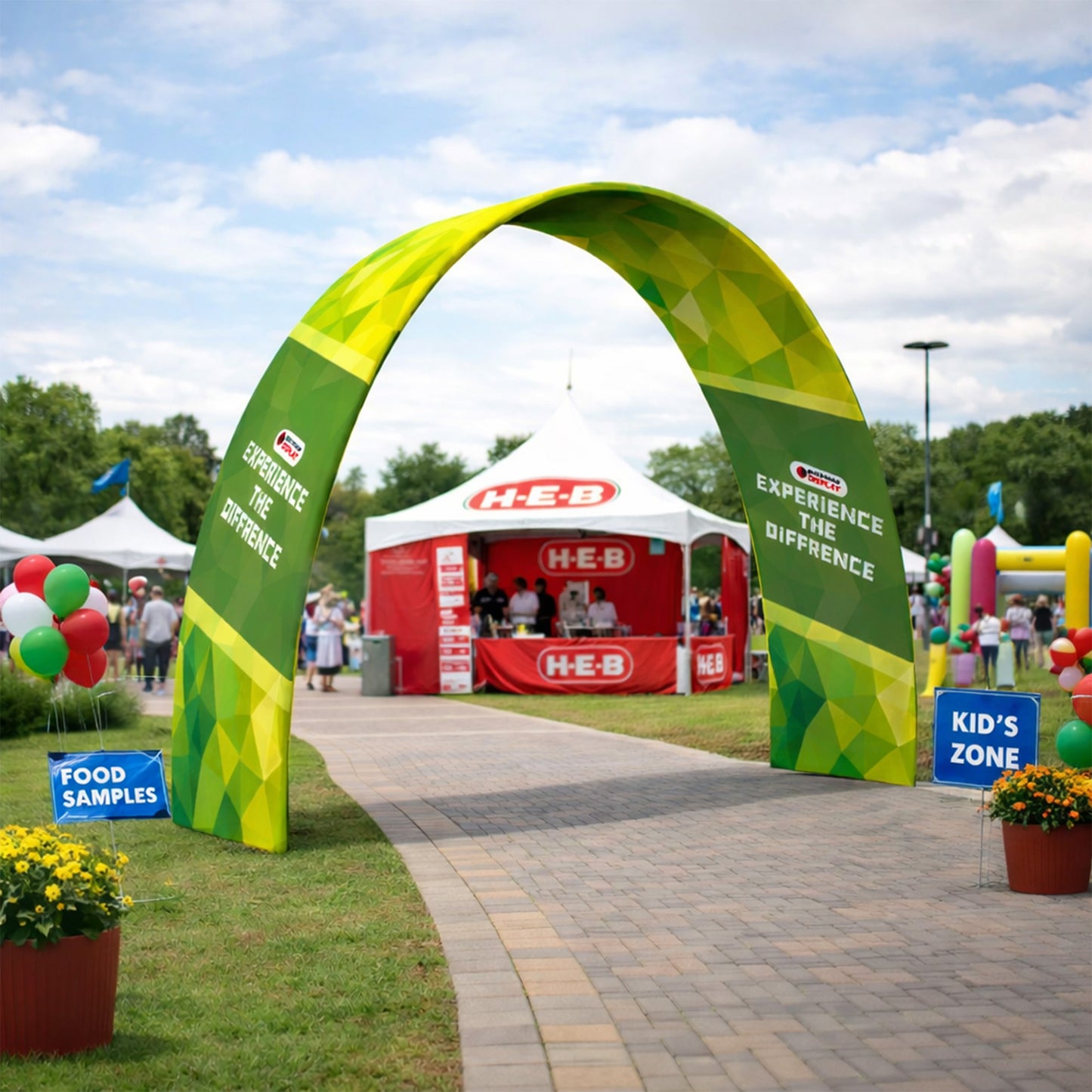 Custom Quick Setup Curve Trade Show Arch Display - QuickShowDisplay
