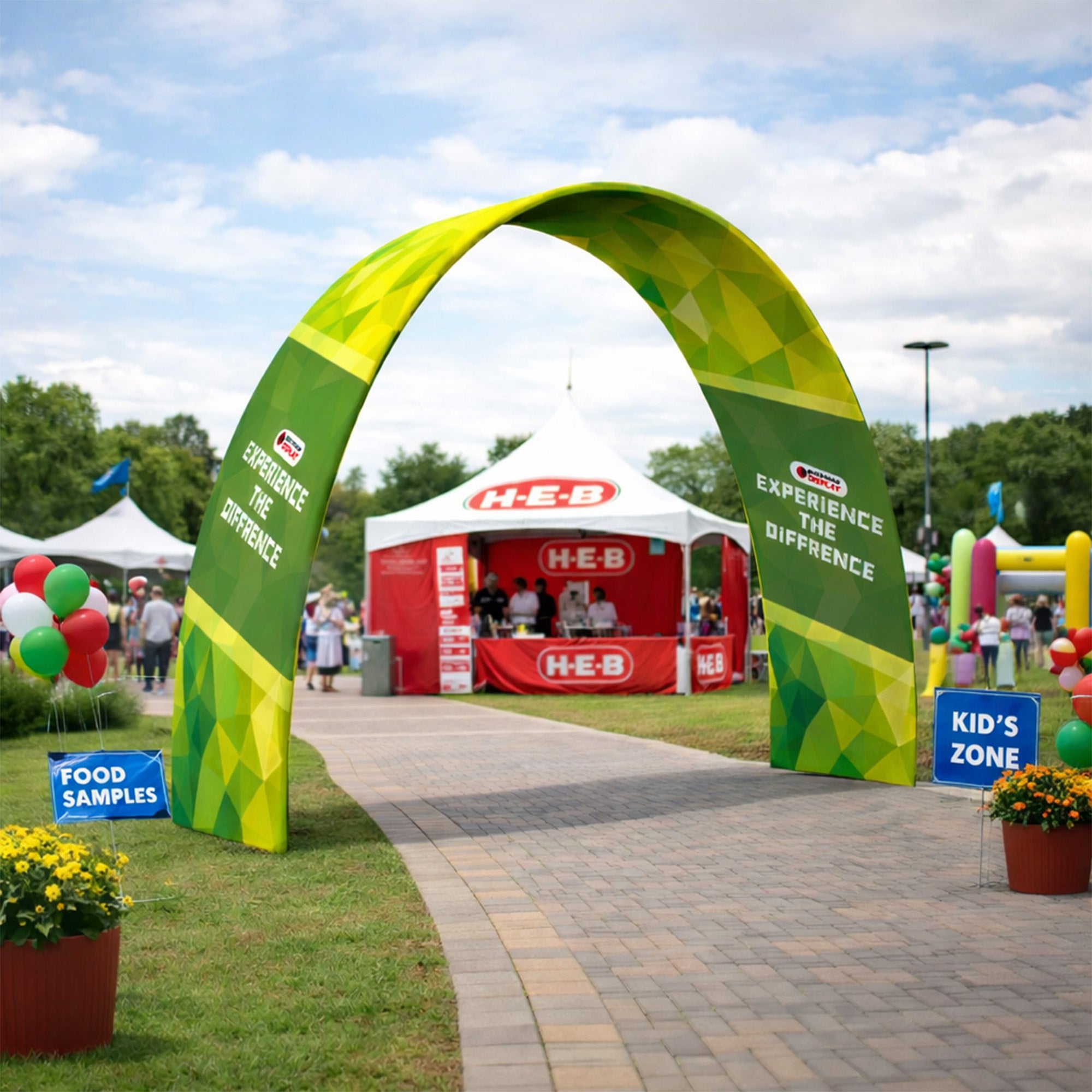 Custom Quick Setup Curve Trade Show Arch Display - QuickShowDisplay