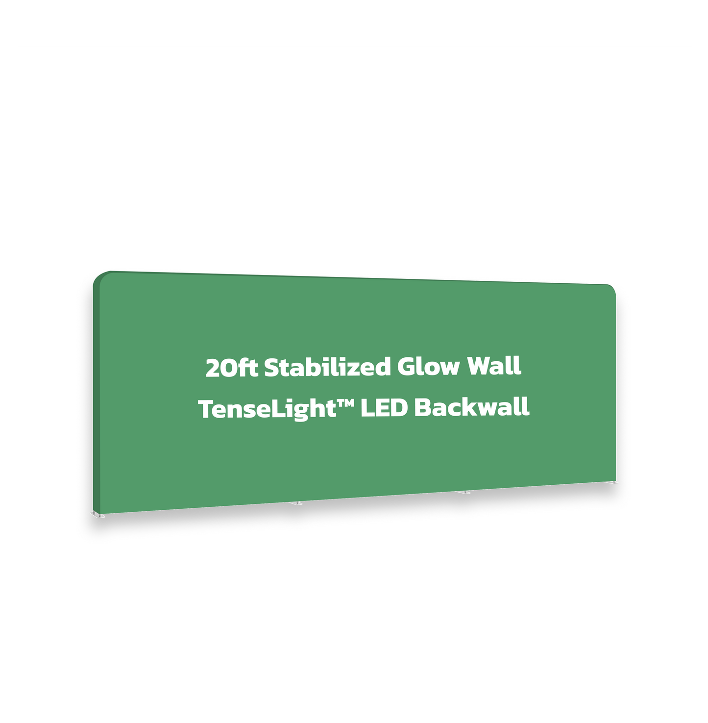 20ft TenseLight™ LED Backwall with Stabilized Graphic Reprint