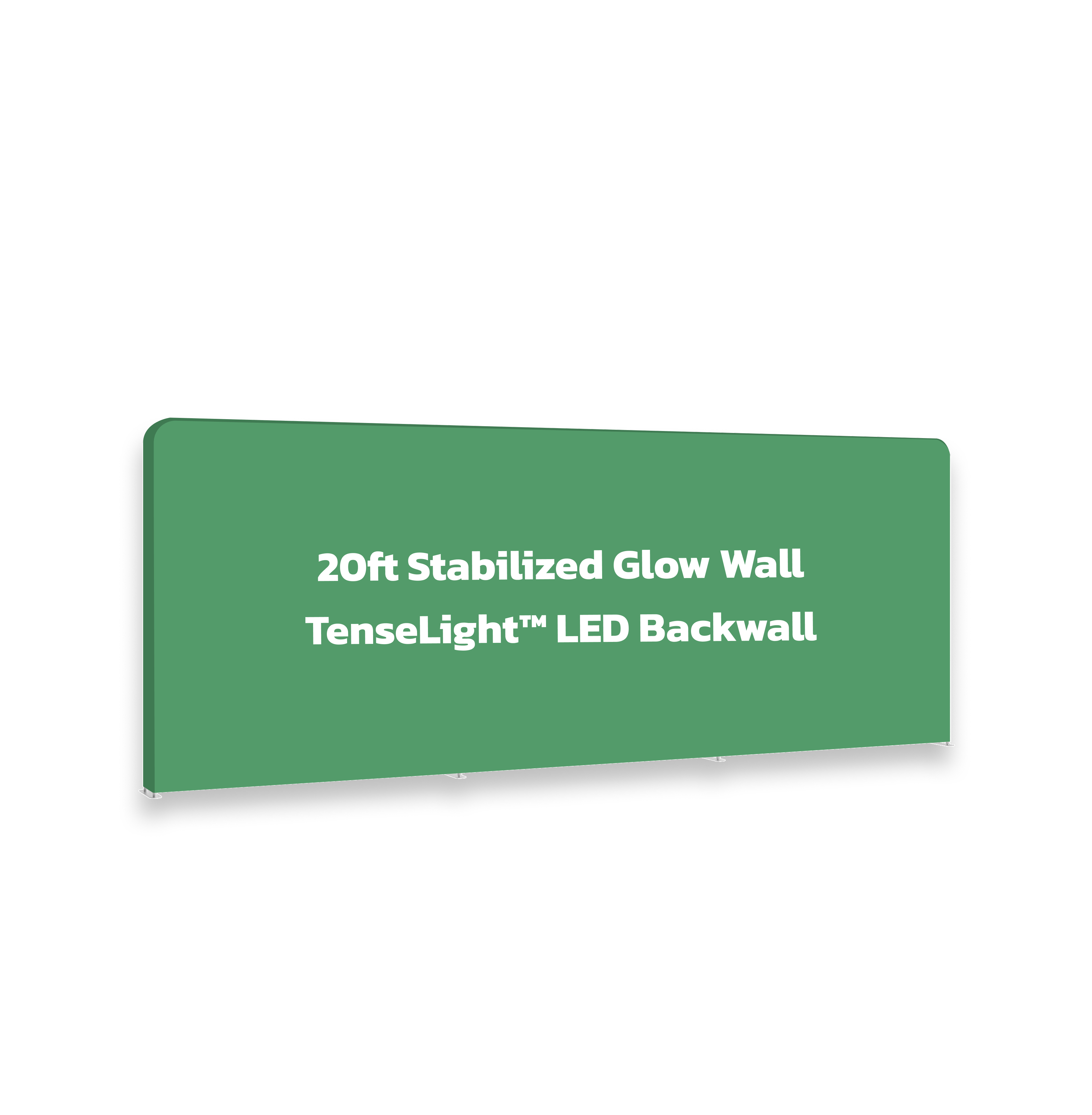 20ft TenseLight™ LED Backwall with Stabilized Graphic Reprint