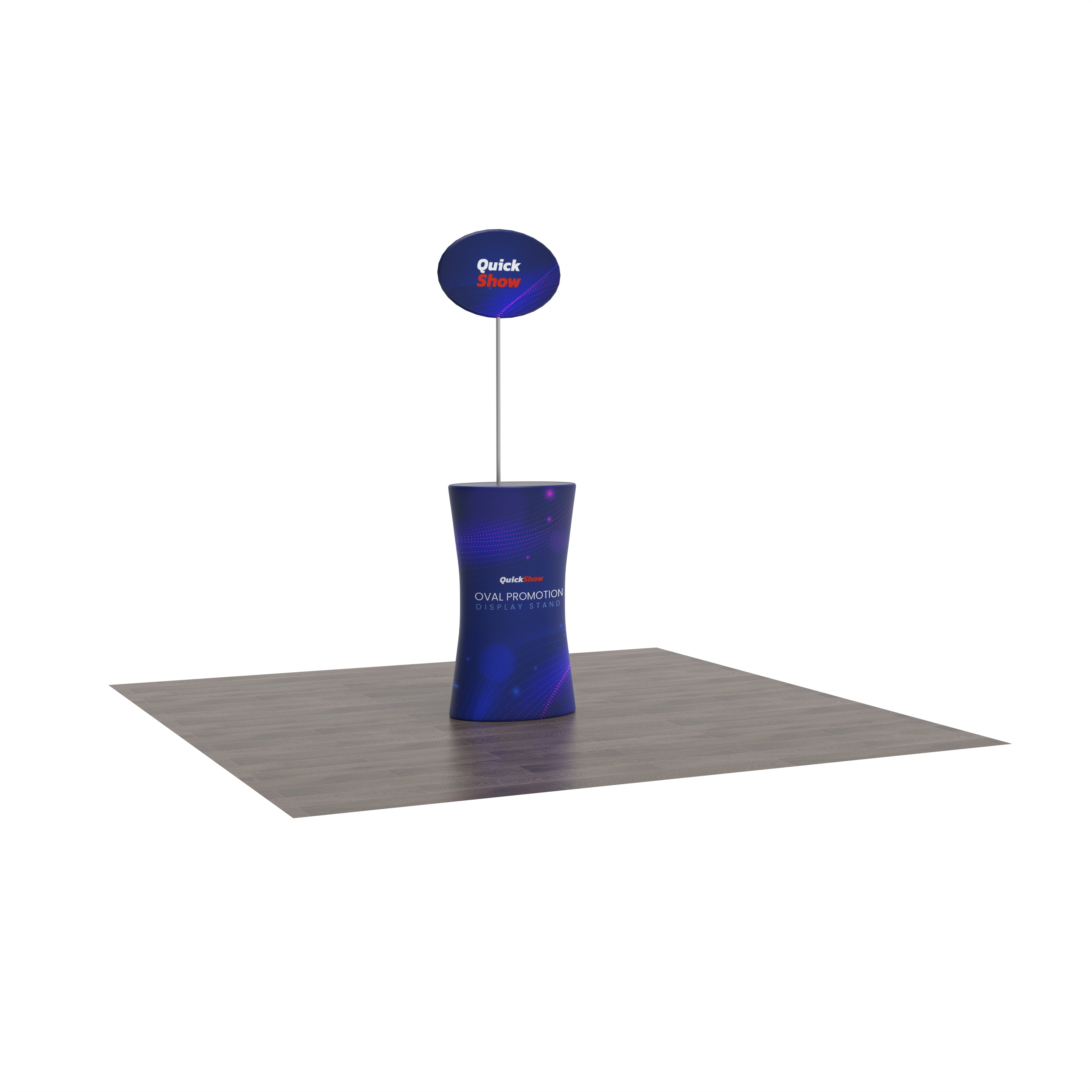 Oval Promotion Display Stand - QuickShowDisplay