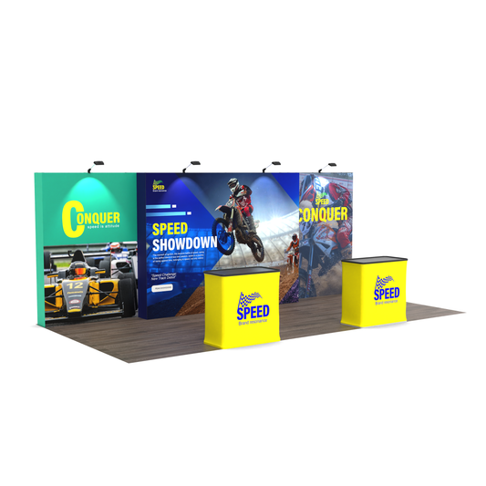 Modular 10x20 TensePop Trade Show Displays A